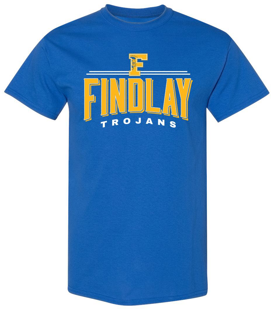 Pel Athletic Adult Findlay High School Royal T-Shirt