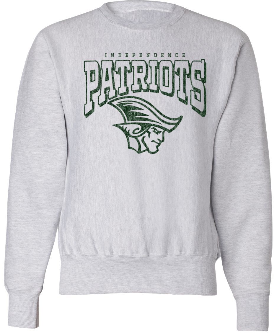 Pel Athletic Adult Independence High School Ash Crewneck Sweatshirt
