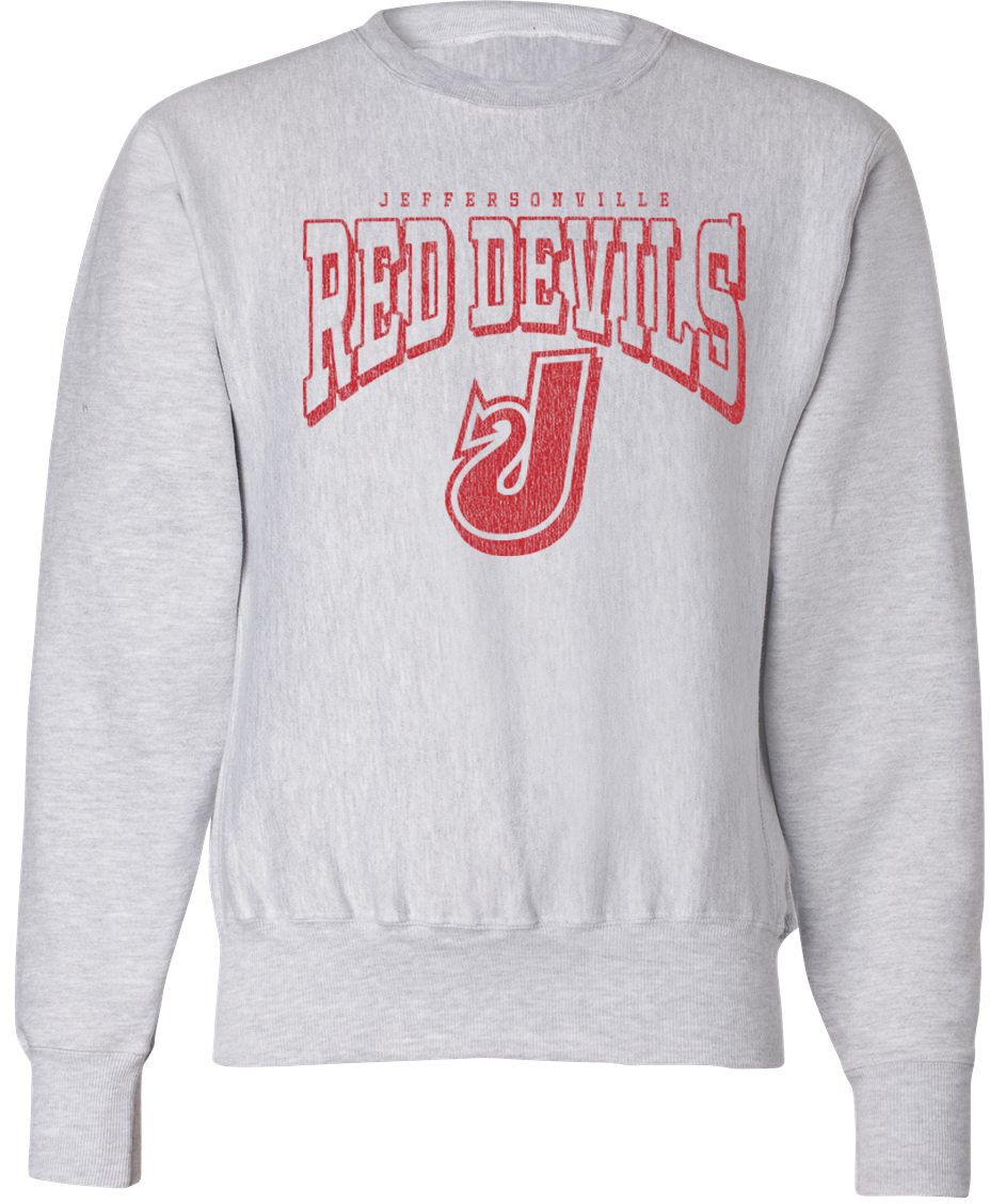 Pel Athletic Adult Jeffersonville High School Ash Crewneck Sweatshirt