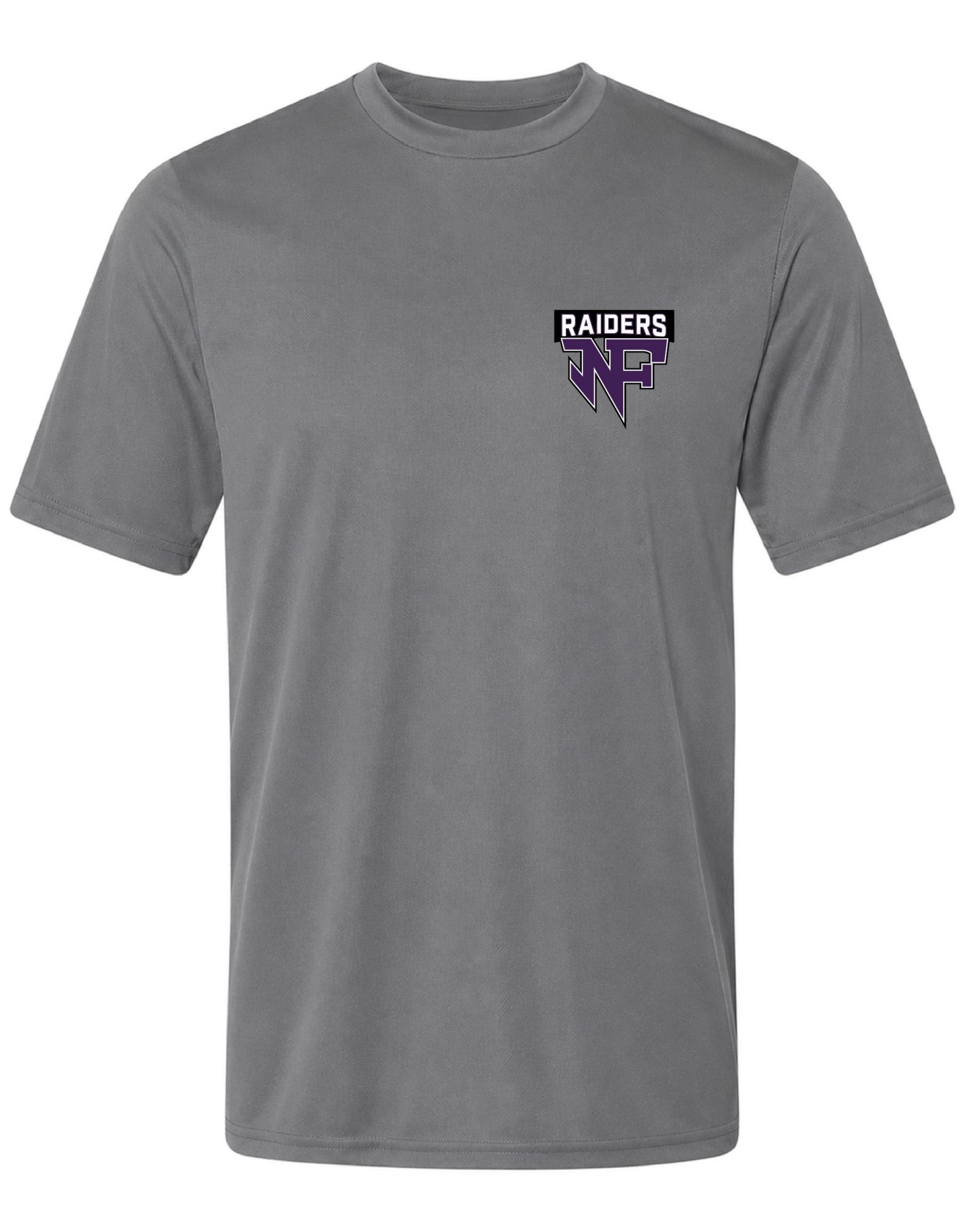 Pel Athletic Adult North Forsyth High School Steel Gray T-Shirt