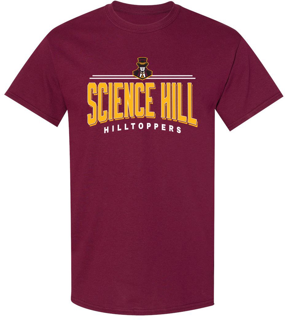 Pel Athletic Adult Science Hill High School Maroon T-Shirt