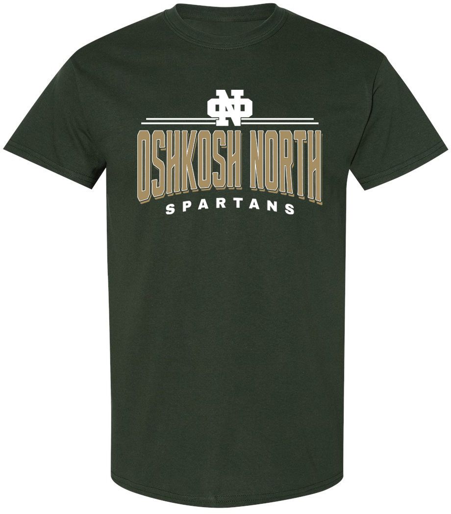 Pel Athletic Adult Oshkosh North High School Forest T-Shirt