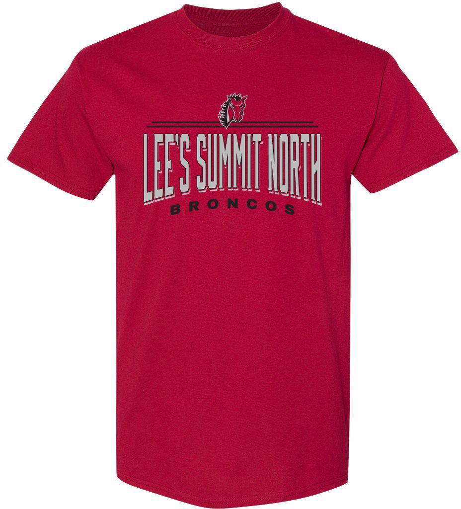 Pel Athletic Adult Lee's Summit North High School Cardinal T-Shirt