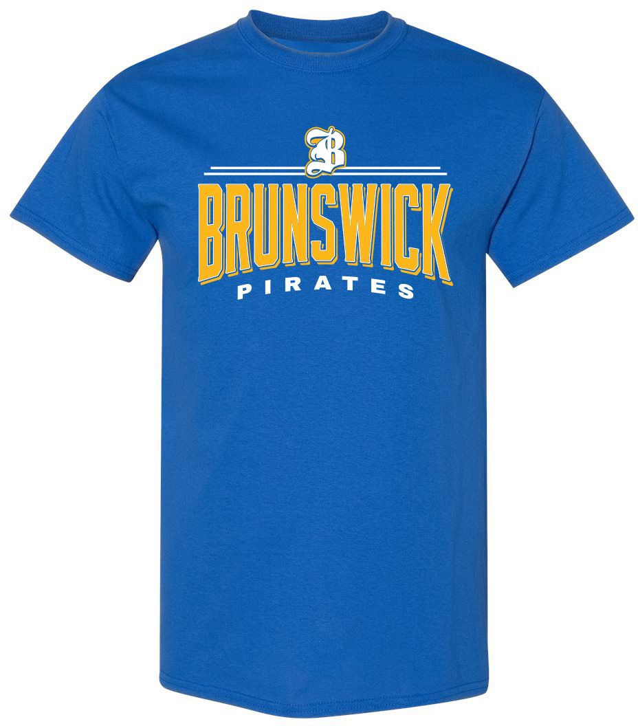 Pel Athletic Adult Brunswick High School Royal T-Shirt