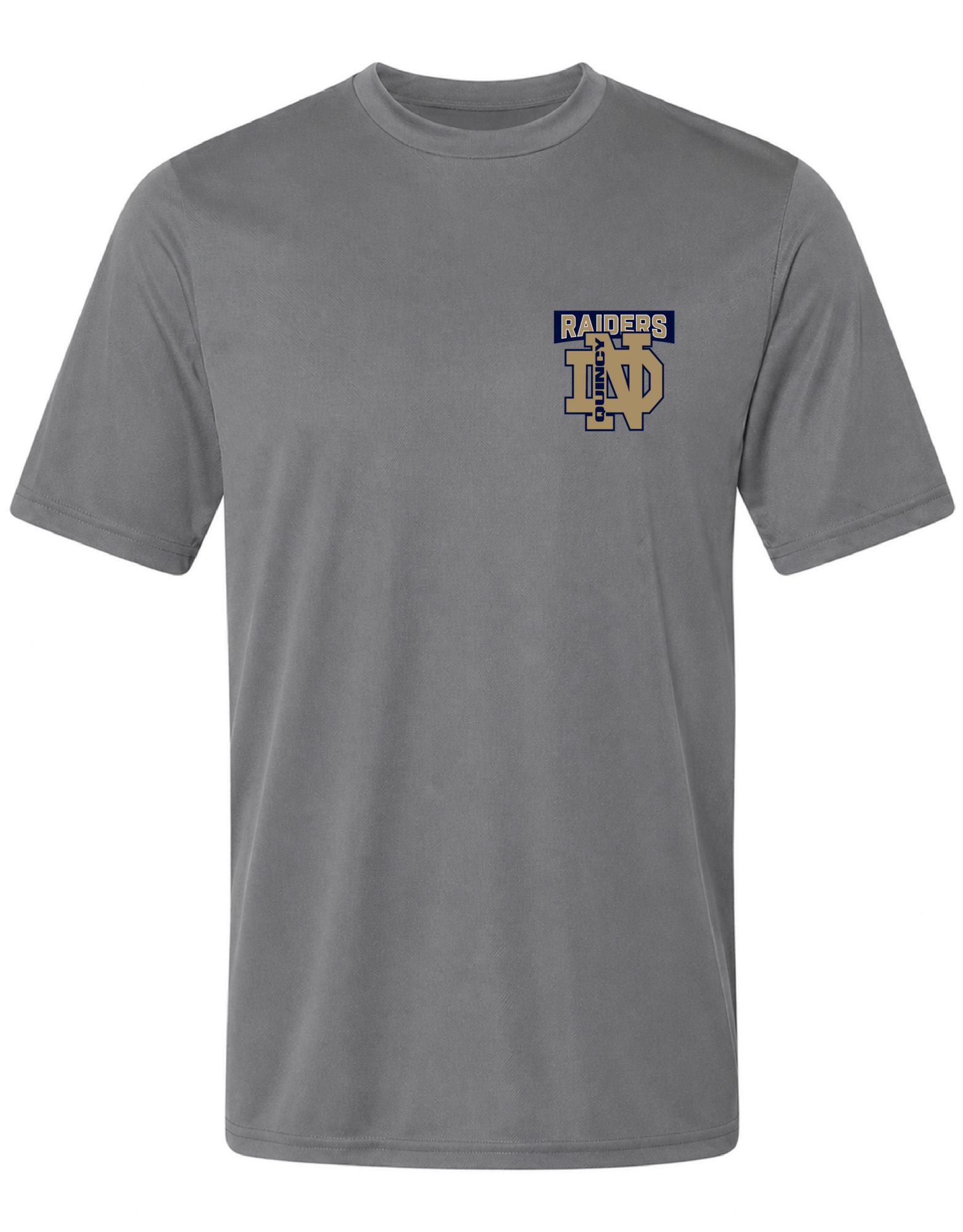 Pel Athletic Adult Quincy Notre Dame High School Steel Gray T-Shirt