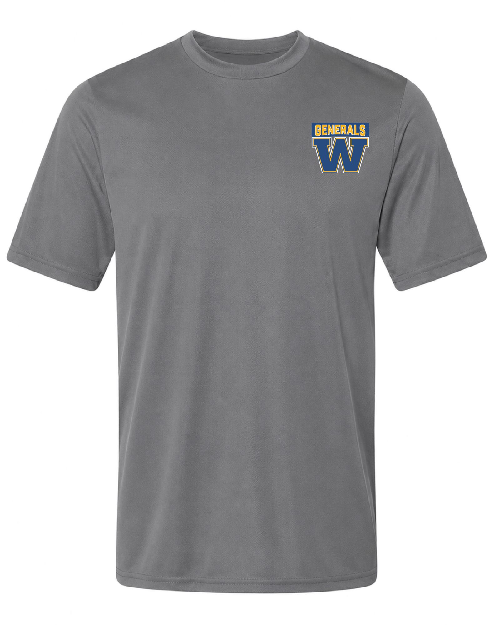 Pel Athletic Adult Wooster High School Steel Gray T-Shirt