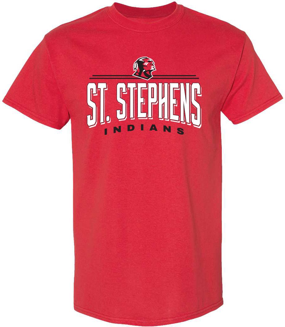 Pel Athletic Adult Saint Stephens High School Red T-Shirt