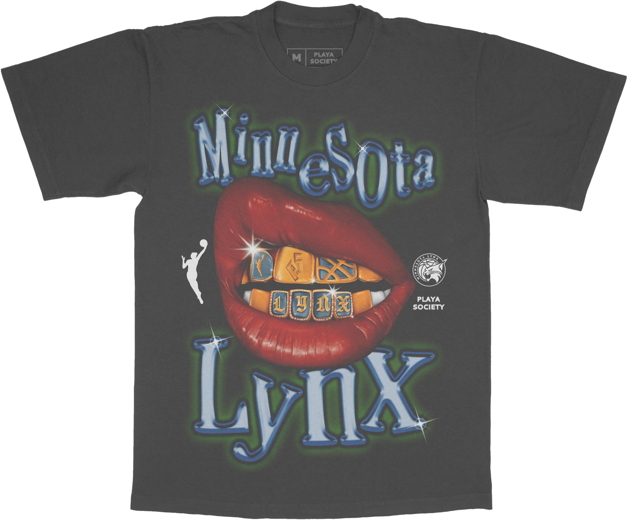 PLAYA SOCIETY Adult Minnesota Lynx Grill Sketch T-Shirt