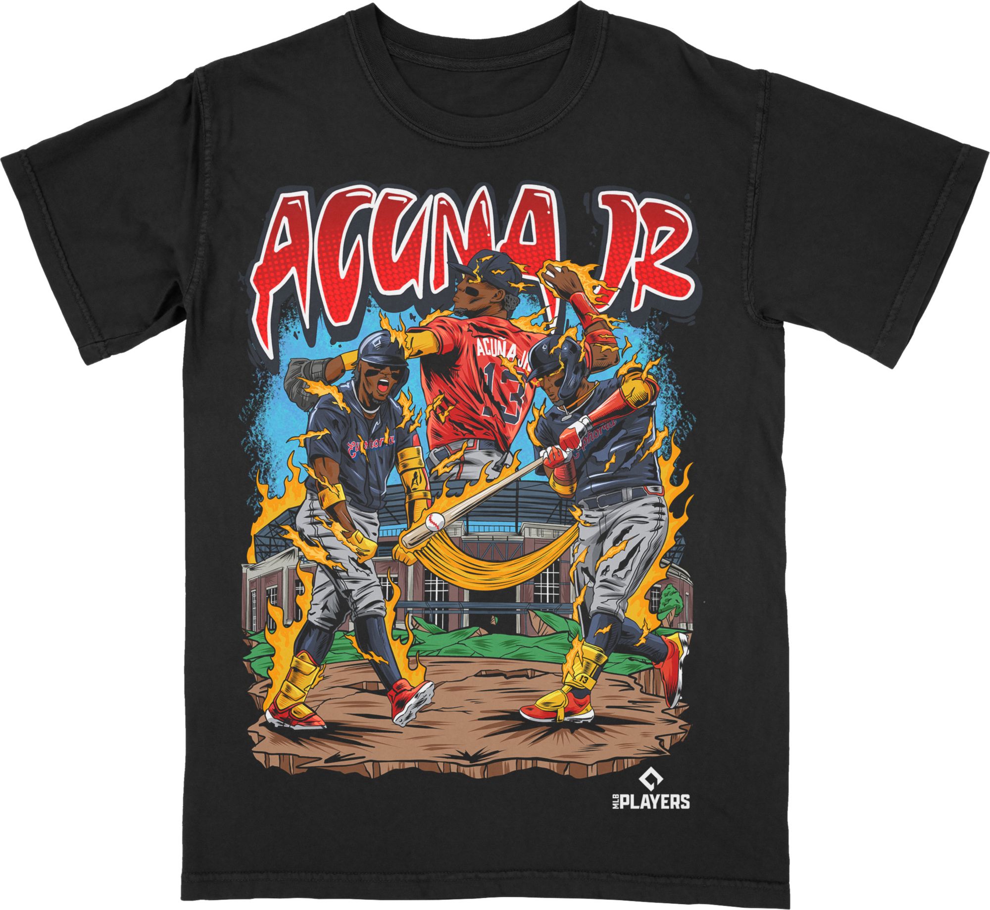 Planet Euphoria Adult Atlanta Black Ronald Acuna T-Shirt