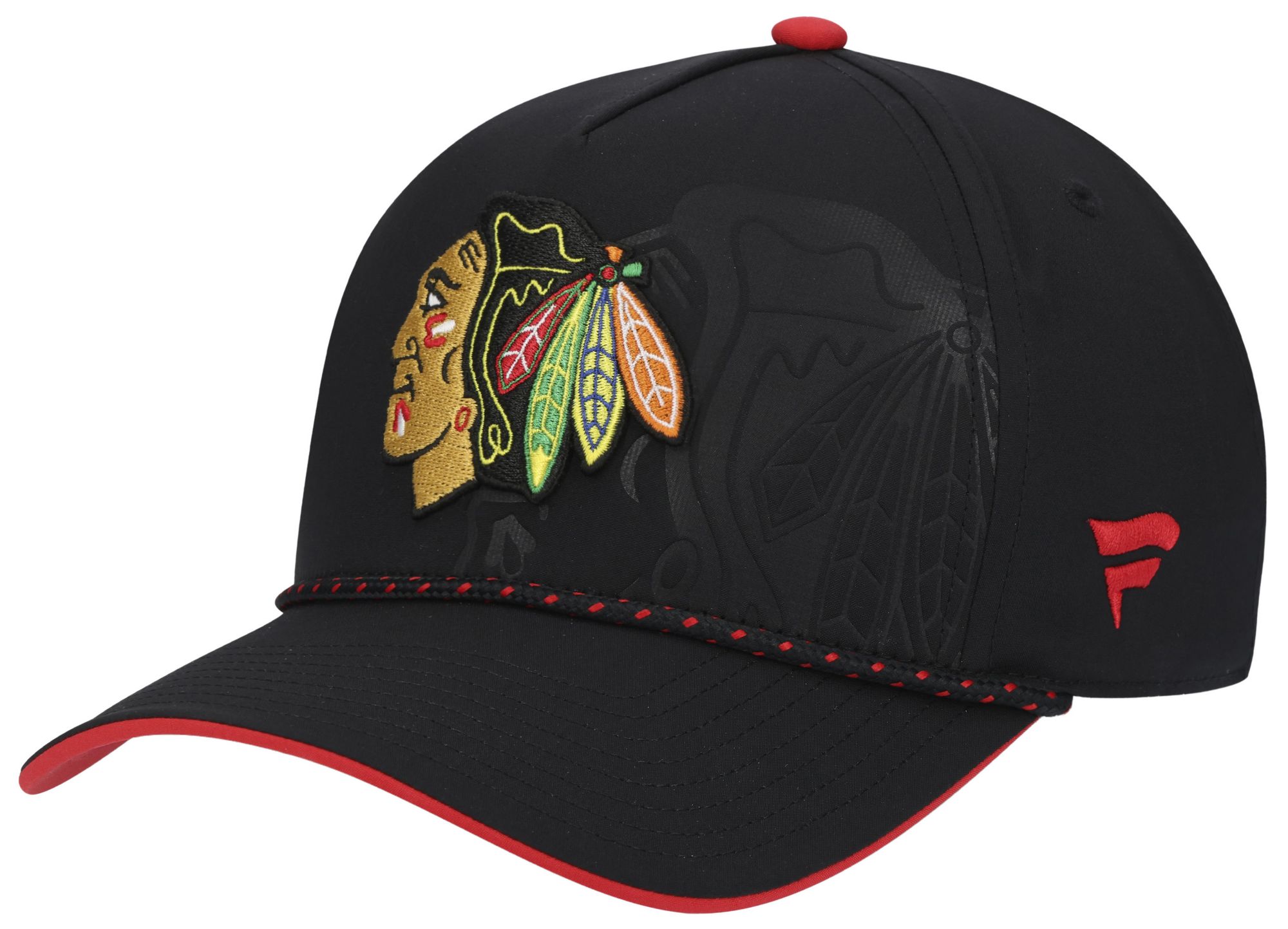 NHL Adult Chicago Blackhawks Black 2026 Draft A-Frame Snapback Adjustable Hat