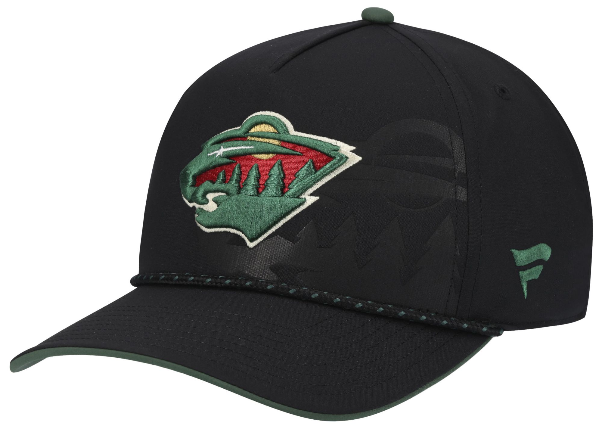 NHL Adult Minnesota Wild Black 2026 Draft A-Frame Snapback Adjustable Hat