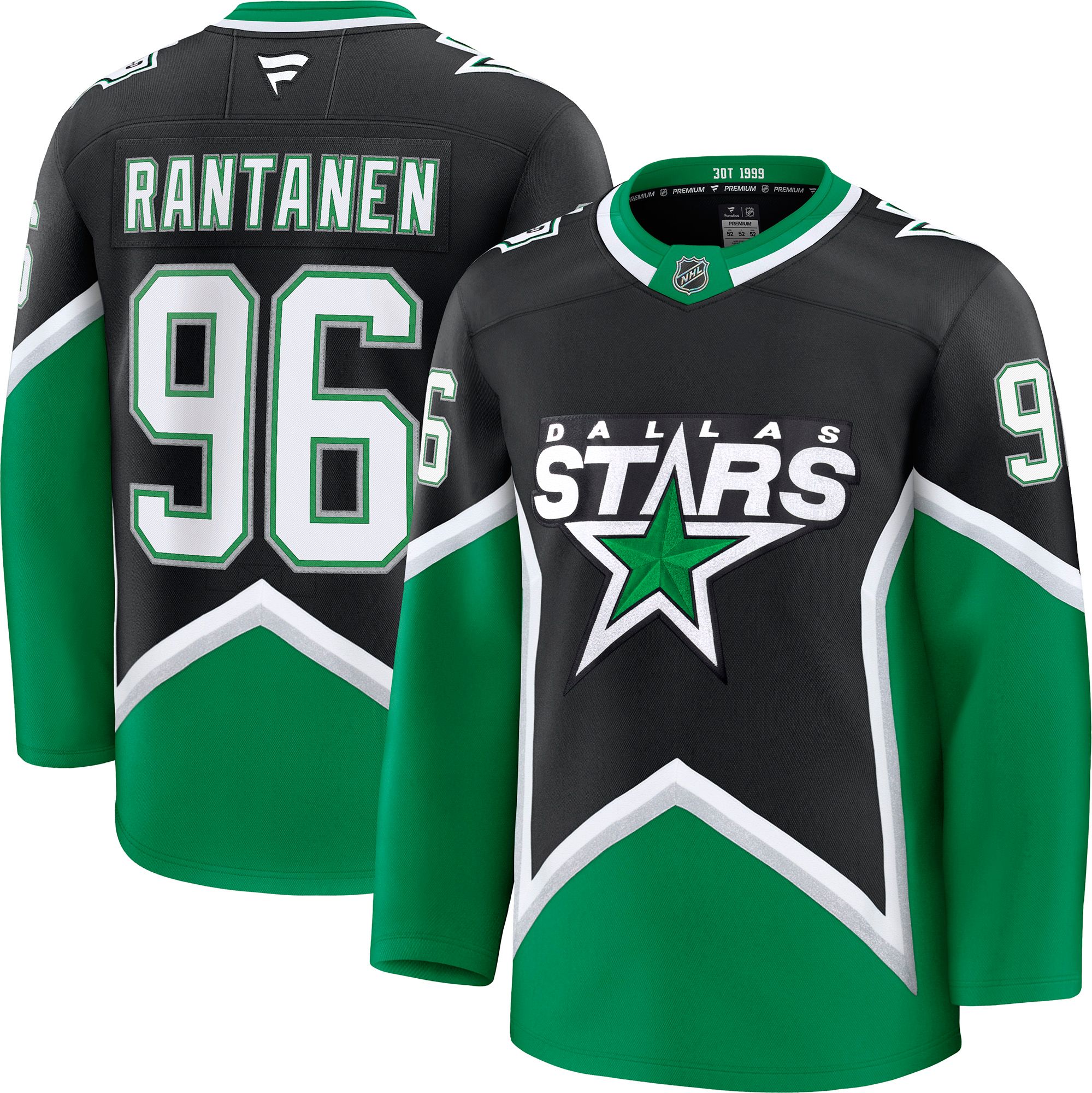 Fanatics Men's Dallas Stars Black Mikko Rantanen #96 Alternate Premium Authentic Jersey