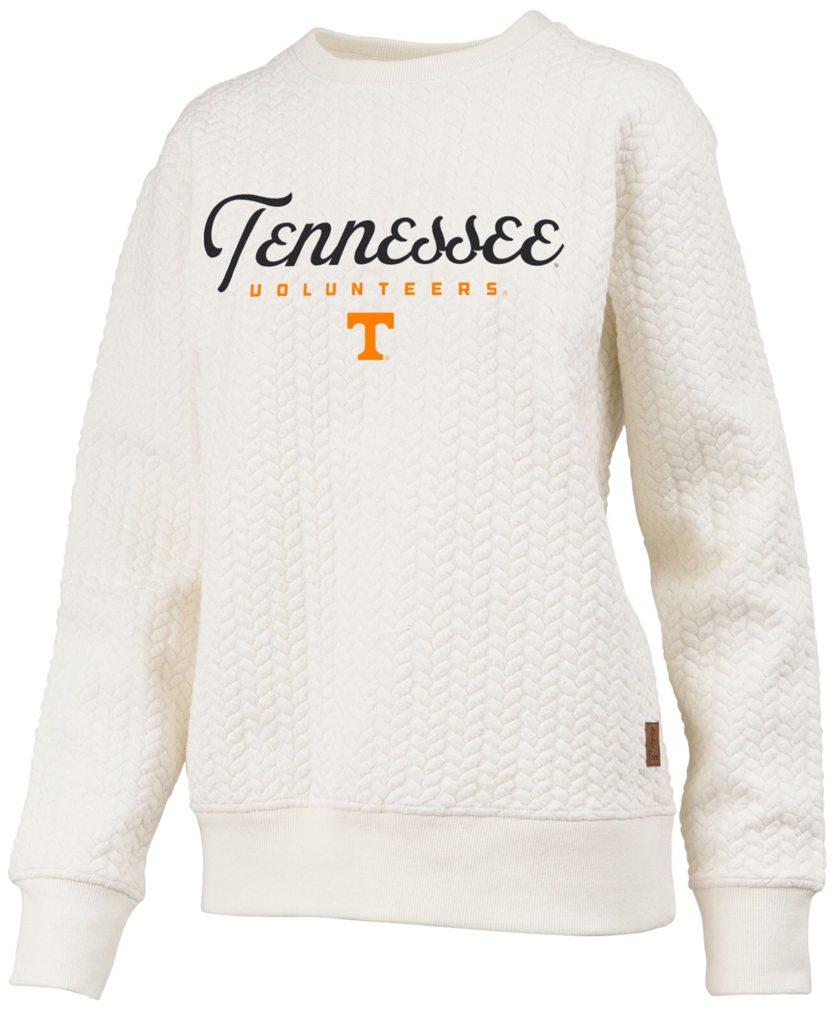Pressbox Women's Tennessee Volunteers Textured Crewneck Sweatshirt