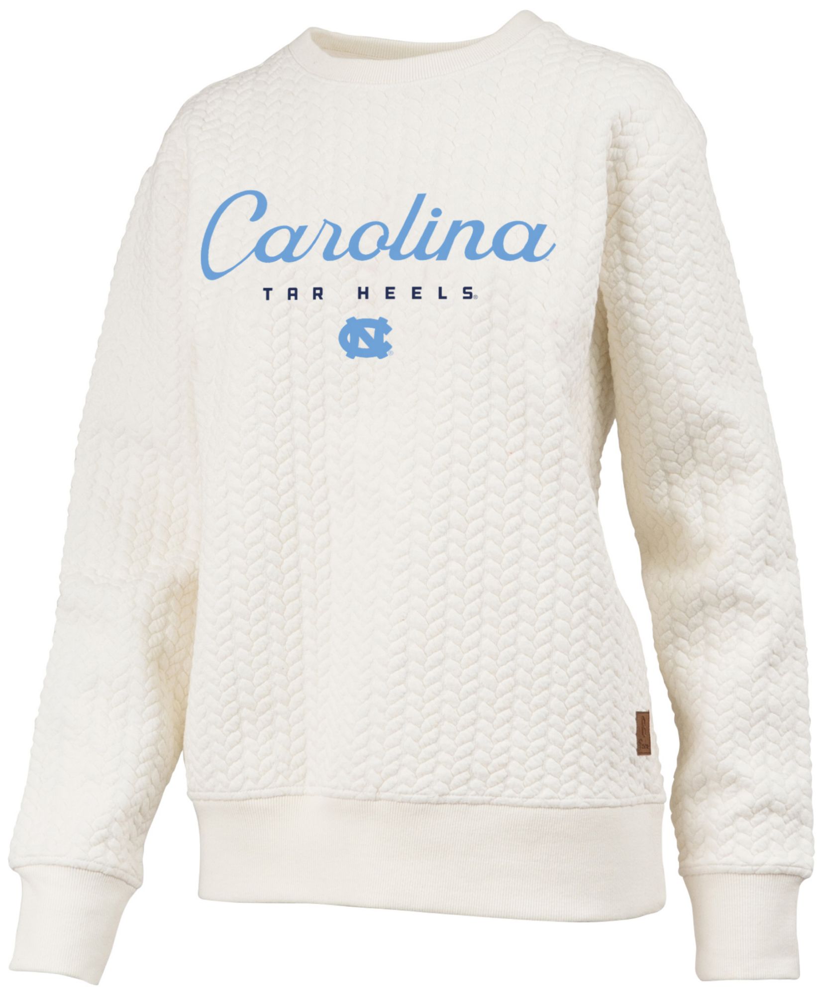 Pressbox Women's North Carolina Tar Heels Textured Crewneck Sweatshirt