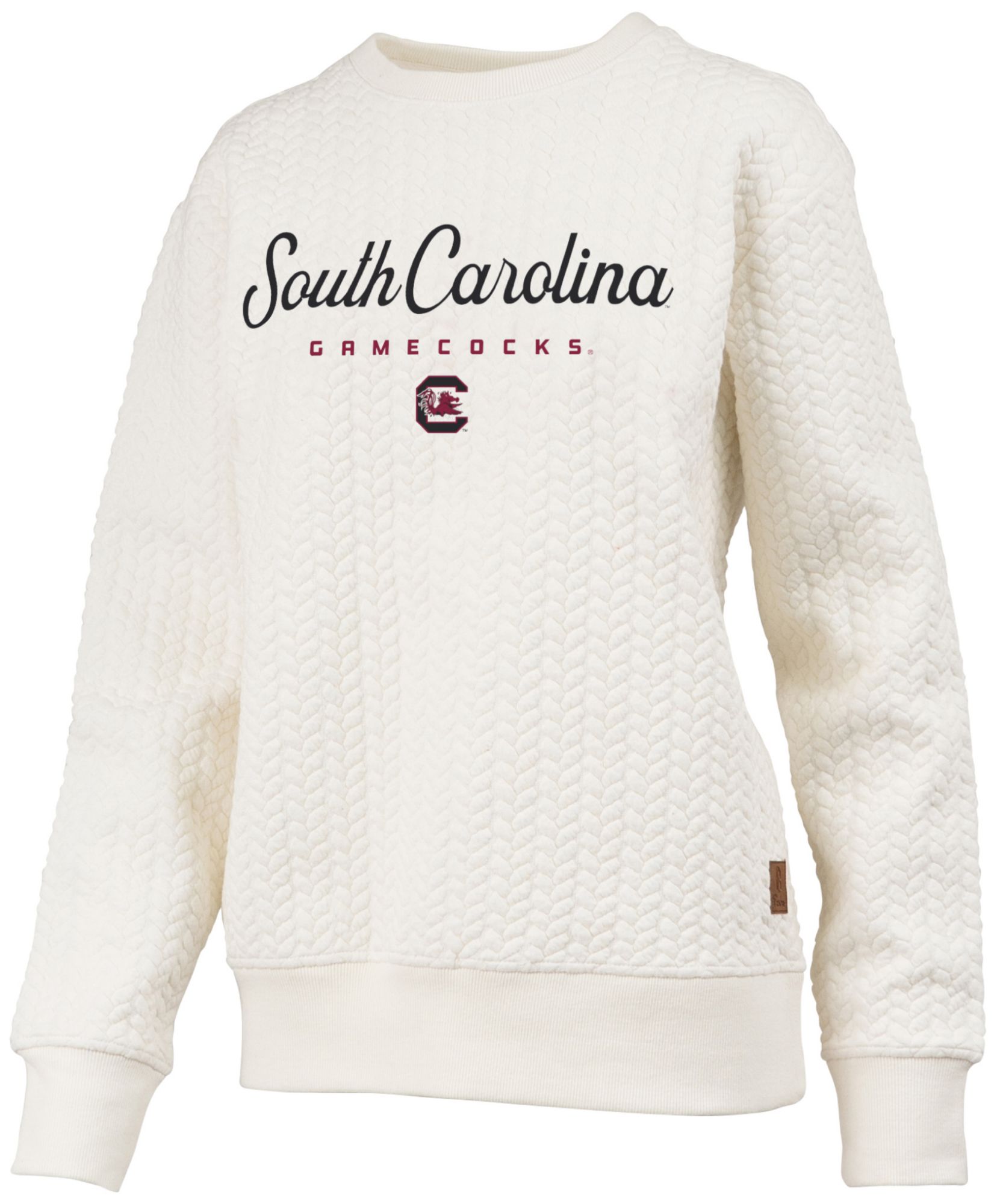 Pressbox Women's South Carolina Gamecocks Textured Crewneck Sweatshirt