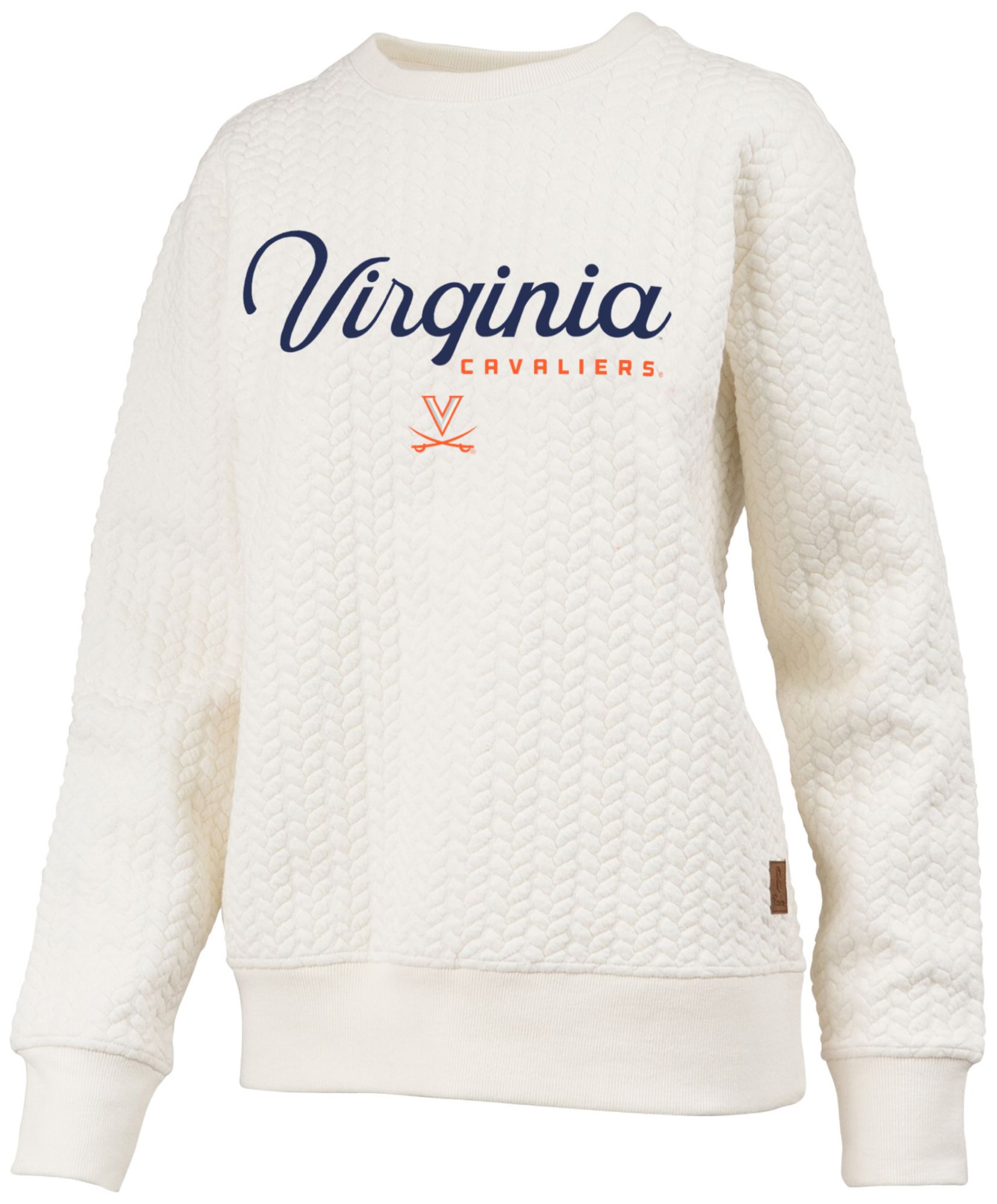 Pressbox Women's Virginia Cavaliers Textured Crewneck Sweatshirt