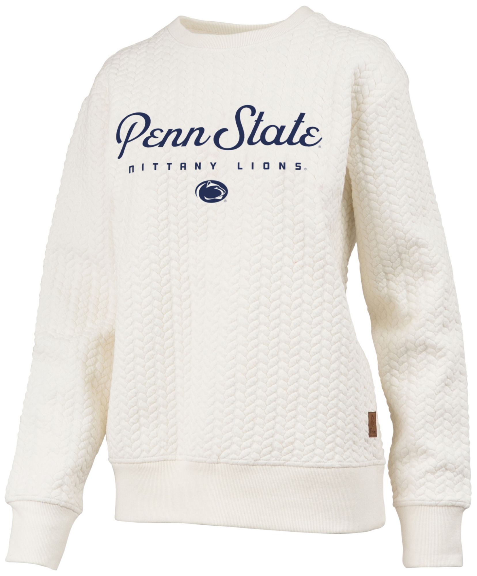 Pressbox Women's Penn State Nittany Lions Textured Crewneck Sweatshirt