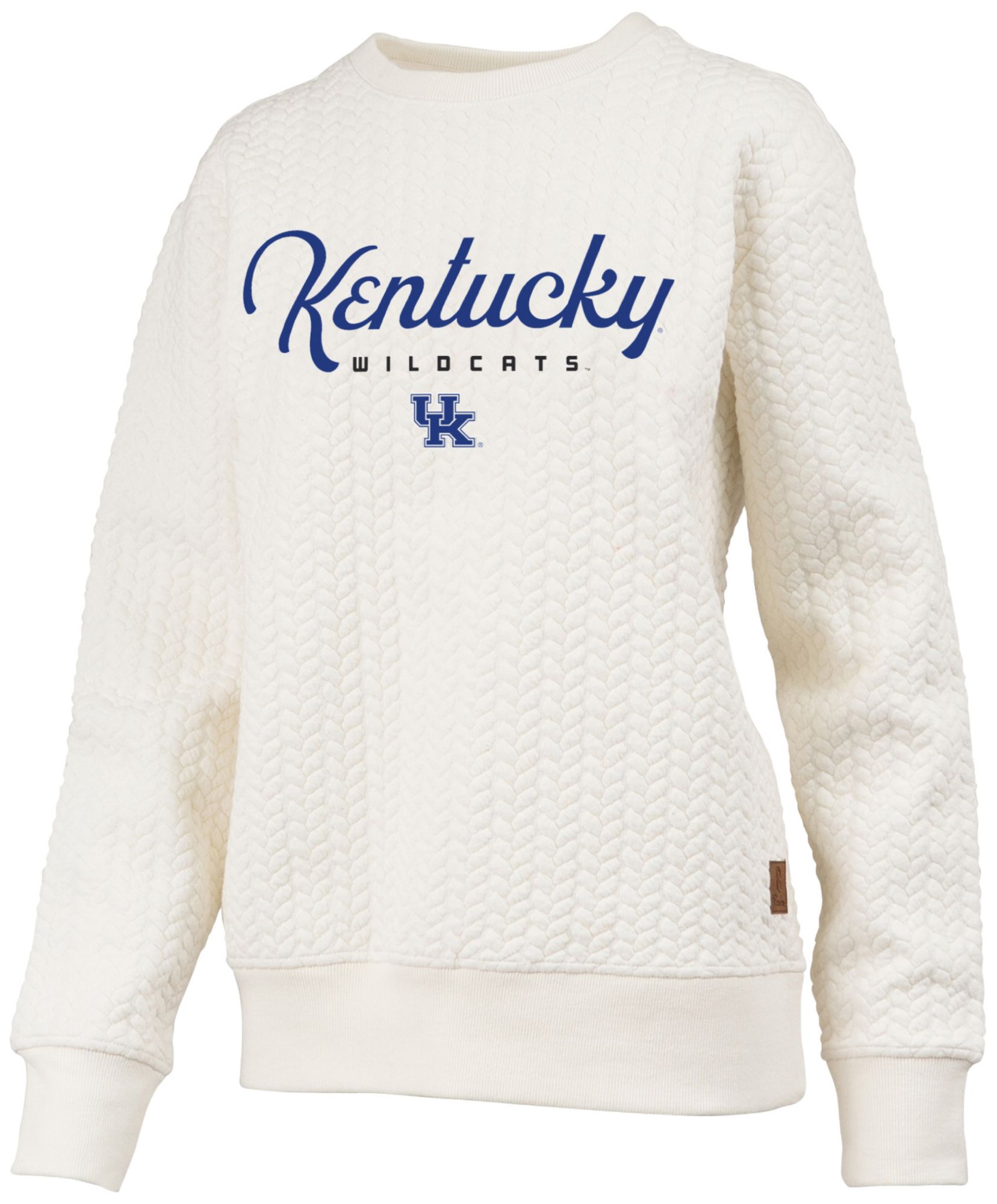 Pressbox Women's Kentucky Wildcats Textured Crewneck Sweatshirt