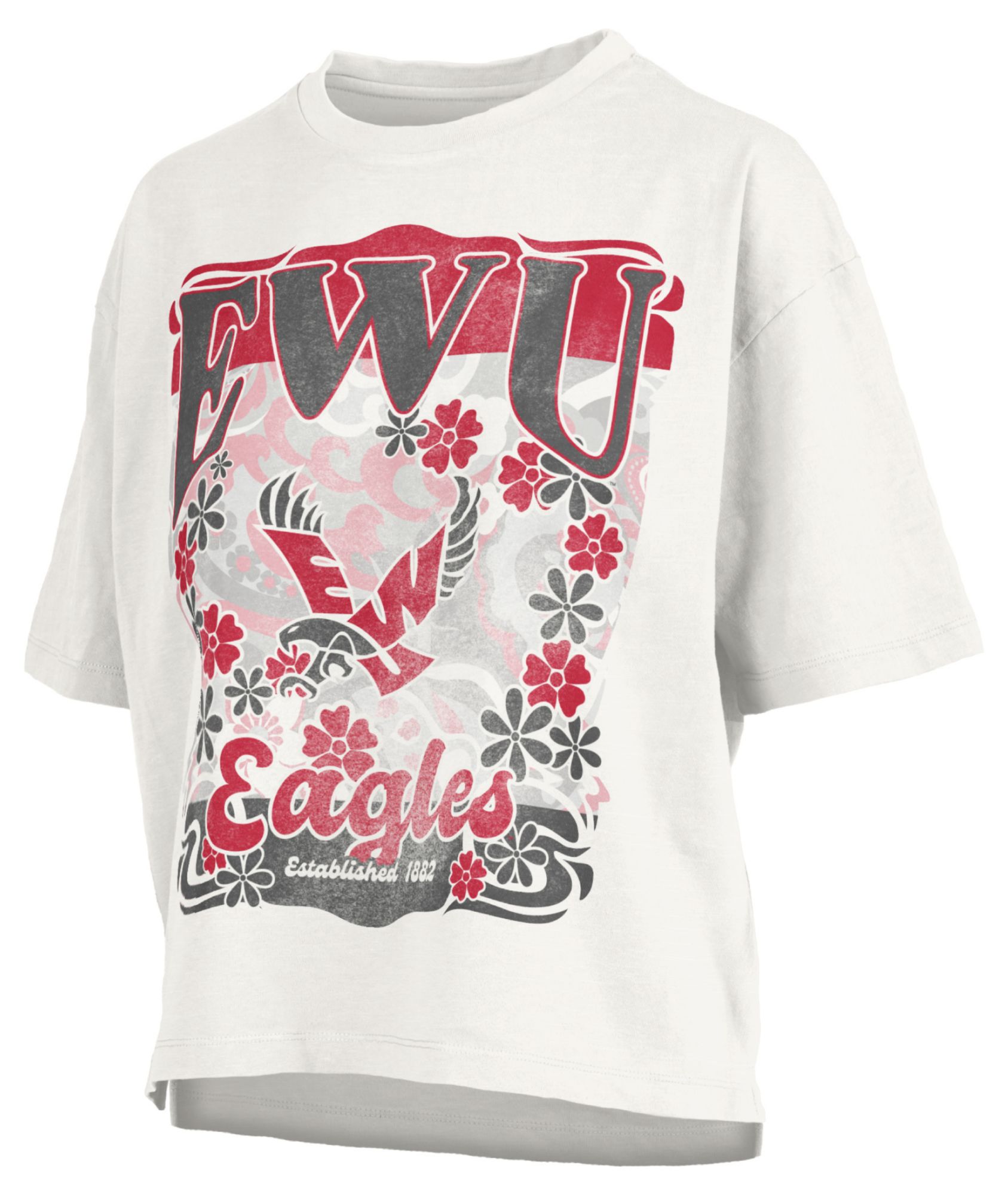 Pressbox Women's Eastern Washington Eagles White Marley T-Shirt
