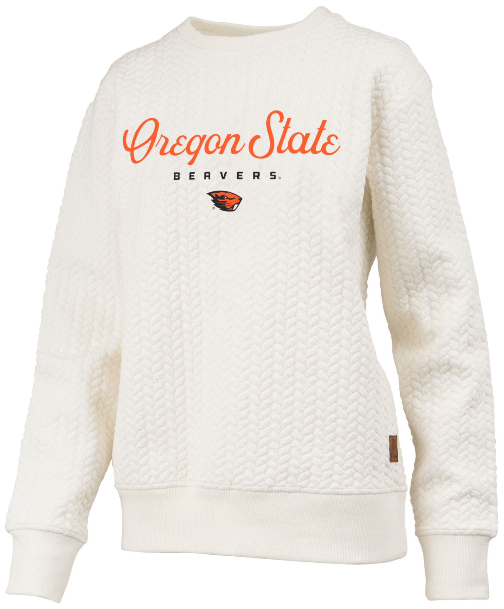Pressbox Women's Oregon State Beavers Textured Crewneck Sweatshirt