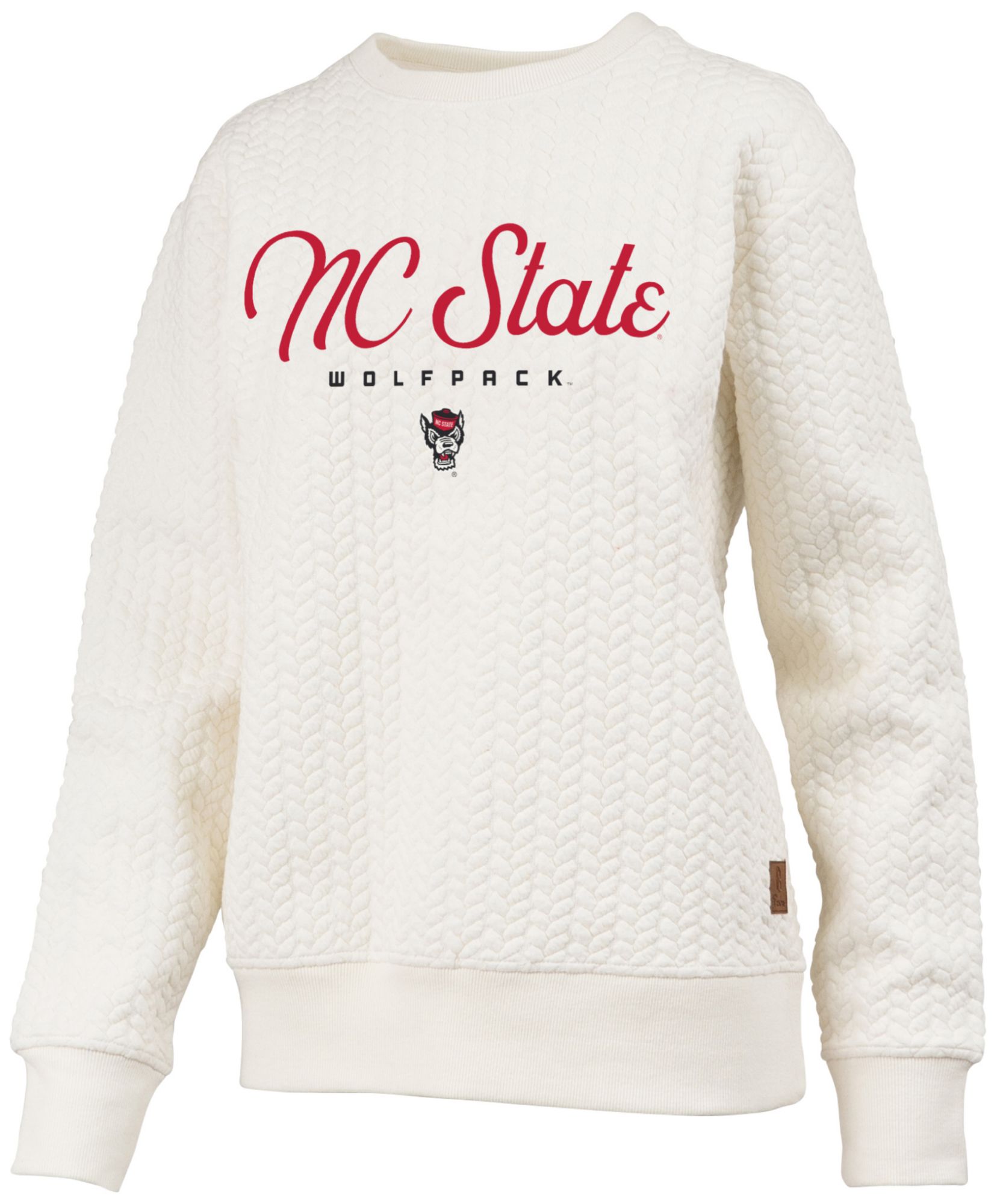 Pressbox Women's NC State Wolfpack Textured Crewneck Sweatshirt