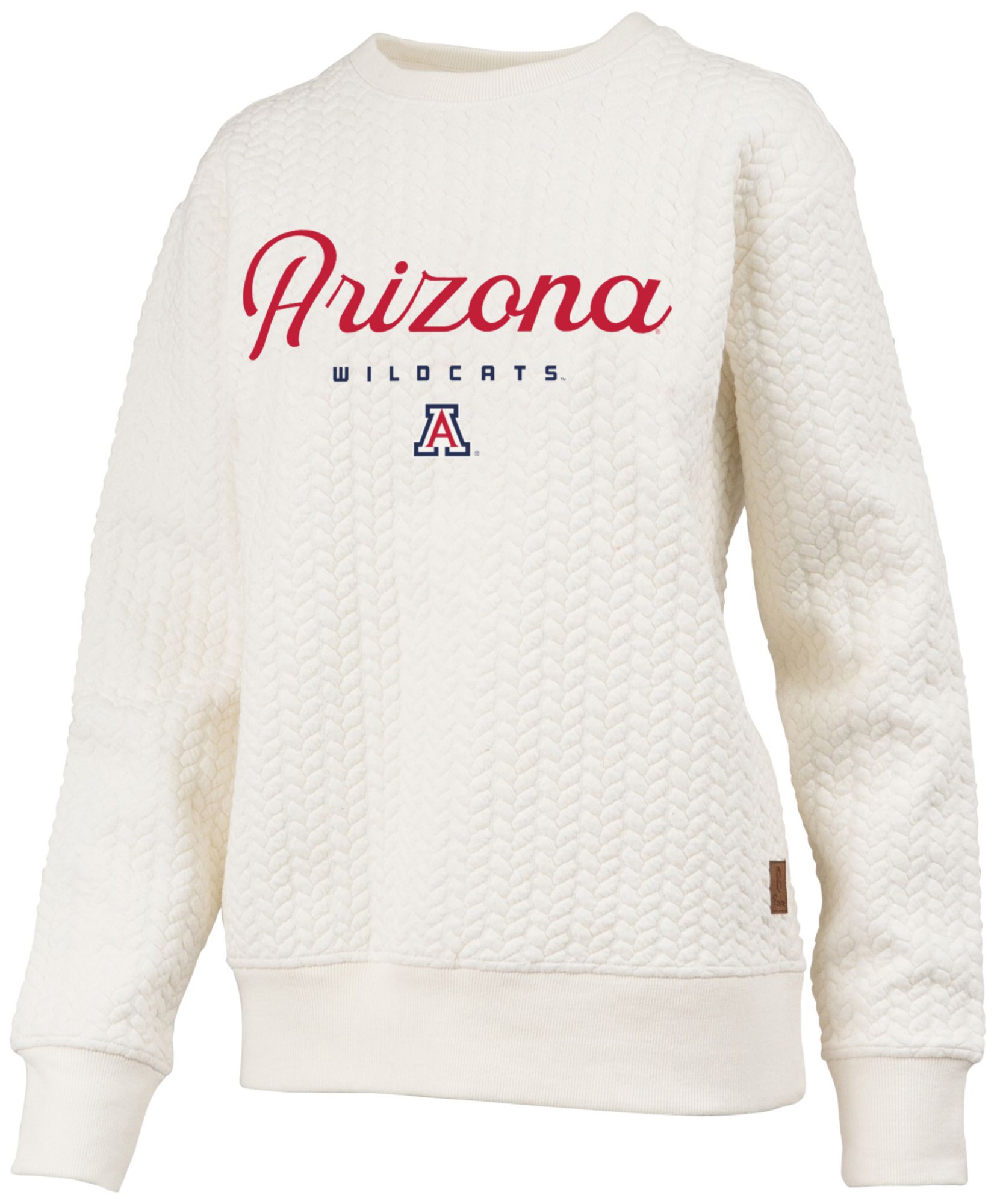 Pressbox Women's Arizona Wildcats Textured Crewneck Sweatshirt