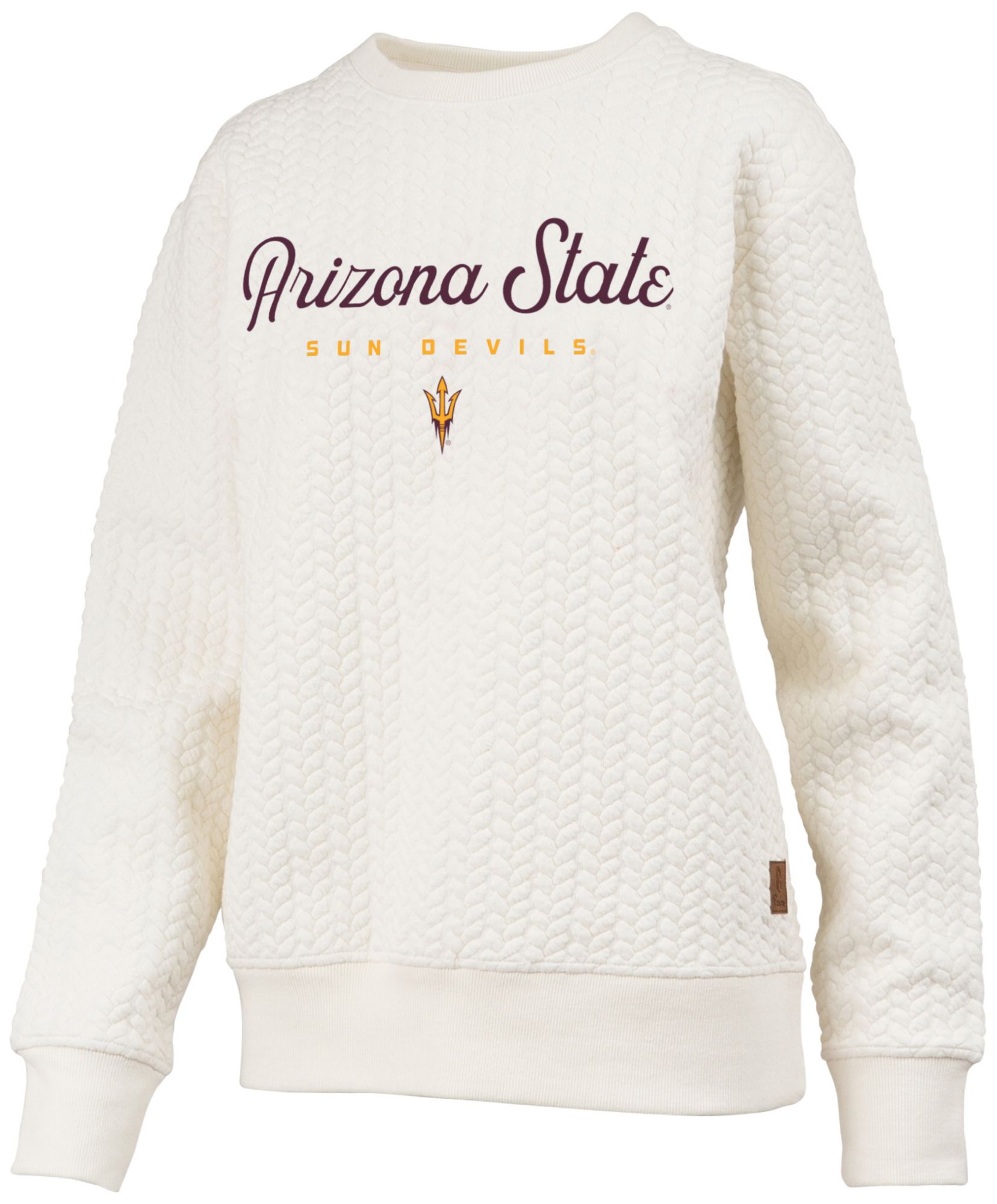 Pressbox Women's Arizona State Sun Devils Textured Crewneck Sweatshirt