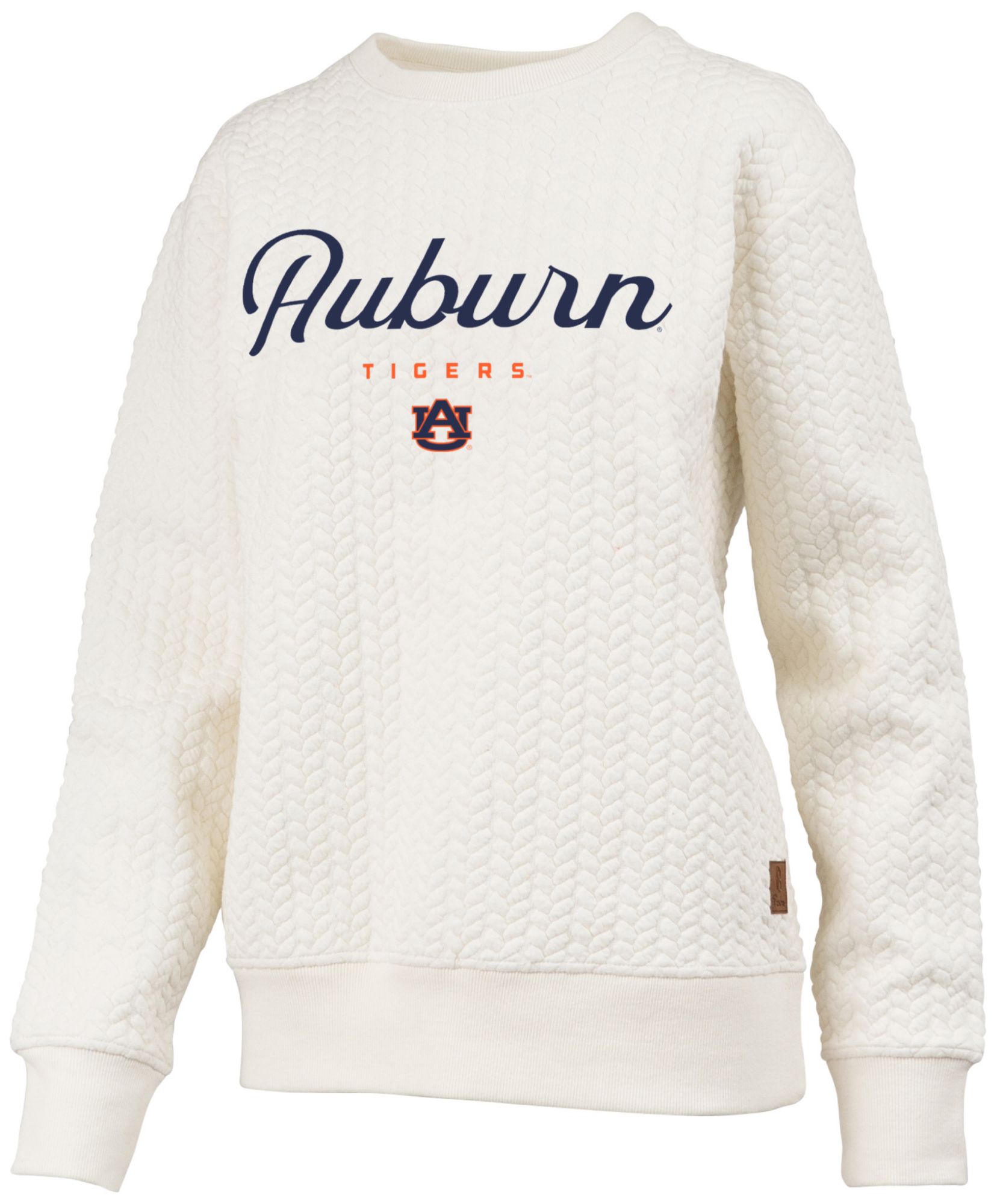 Pressbox Women's Auburn Tigers Textured Crewneck Sweatshirt