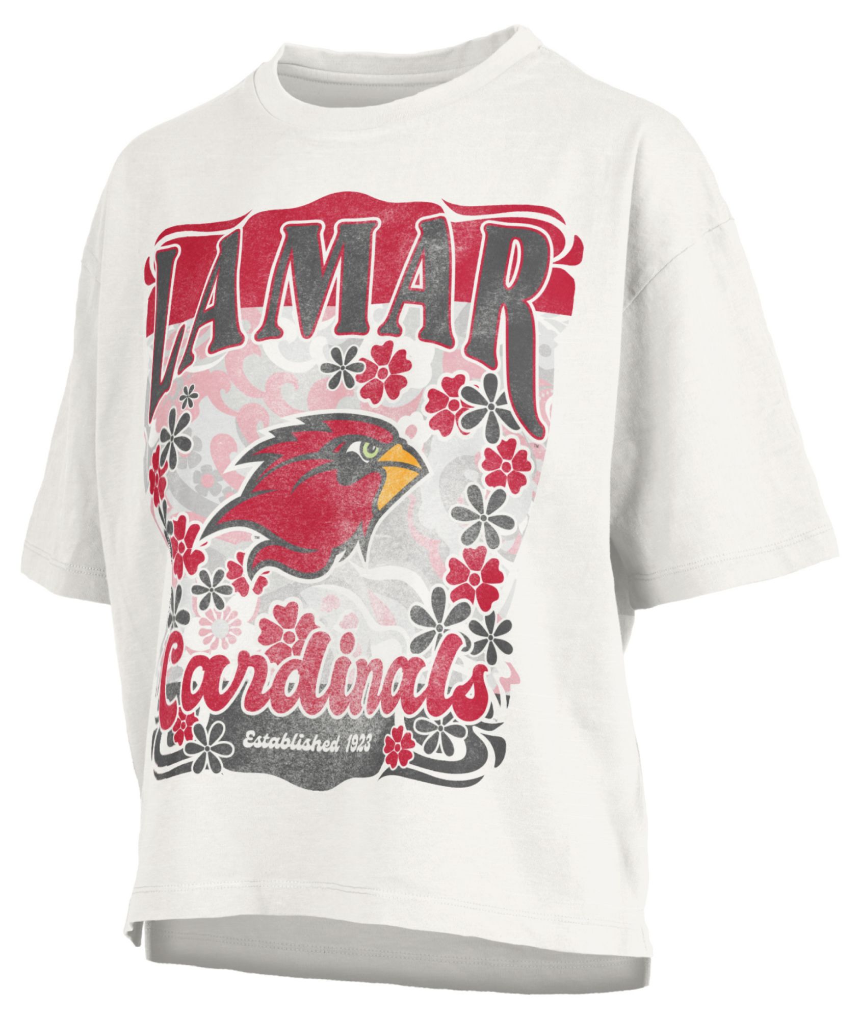 Pressbox Women's Lamar Cardinals White Marley T-Shirt