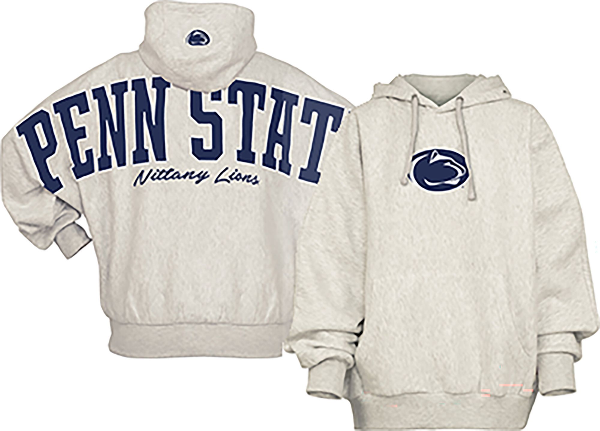 Pressbox Women's Penn State Nittany Lions Grey Belvedere Hoodie, Gray