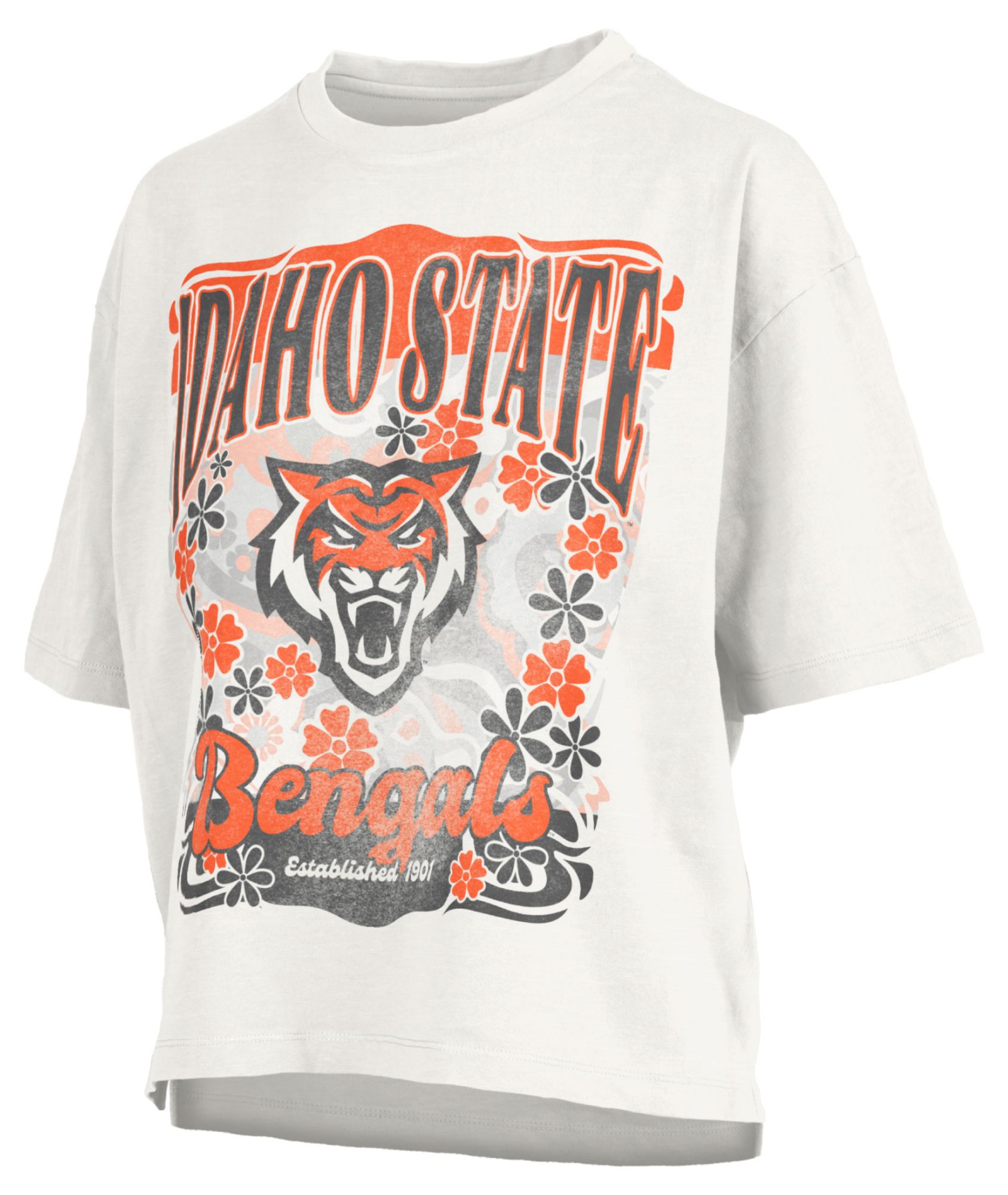 Pressbox Women's Idaho State Bengals White Marley T-Shirt