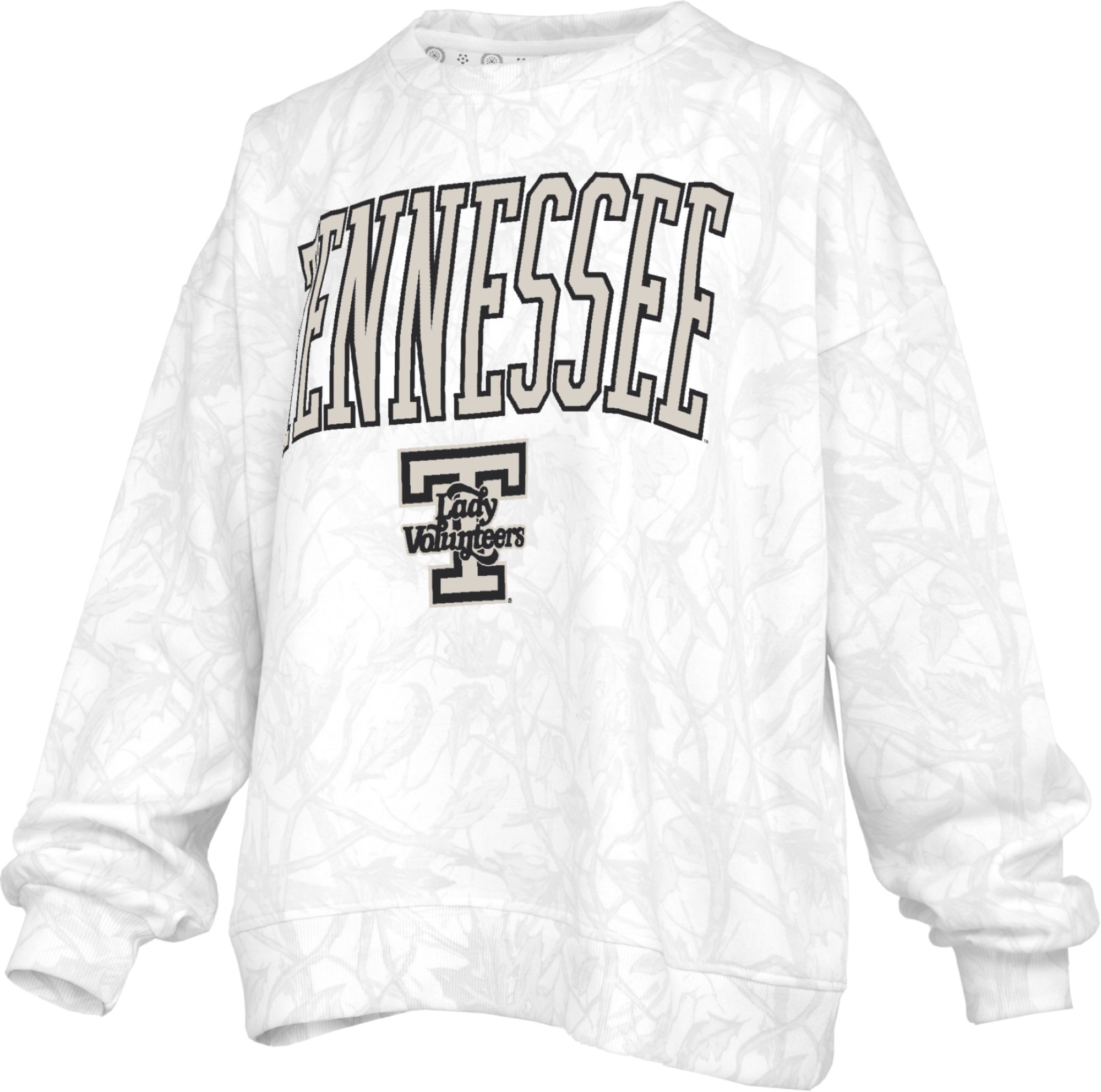 Pressbox Women's Tennessee Volunteers Gray Lady Vols Crewneck Sweatshirt