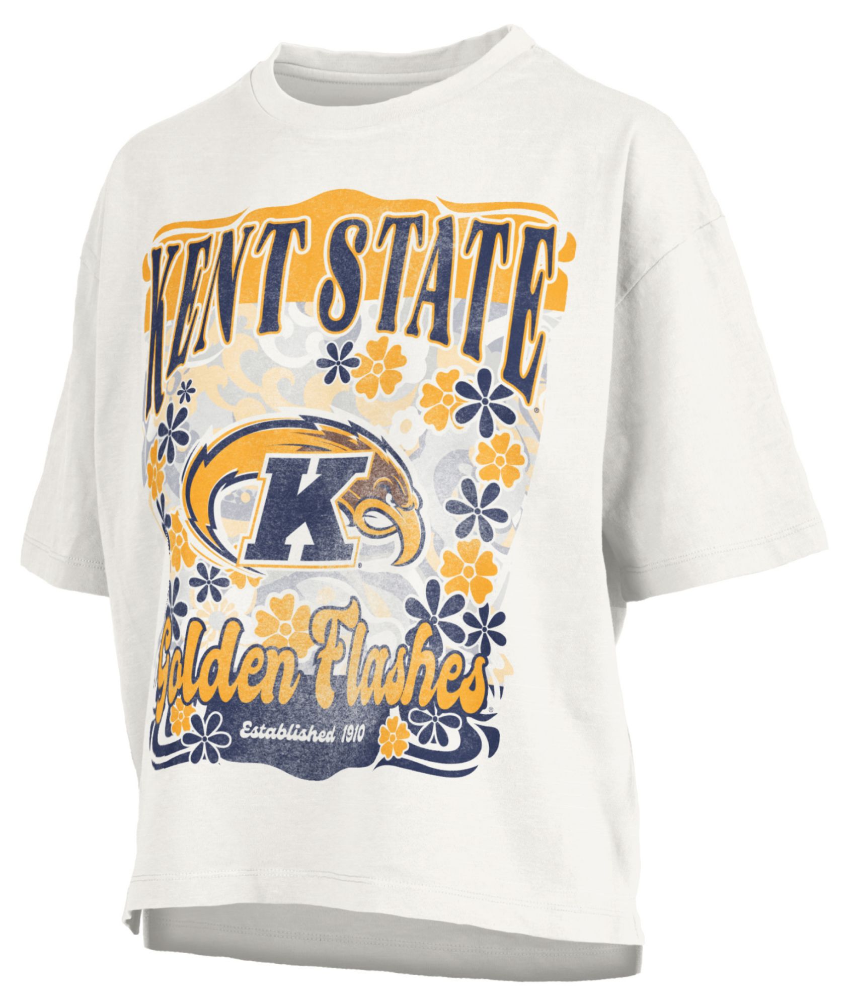 Pressbox Women's Kent State Golden Flashes White Marley T-Shirt