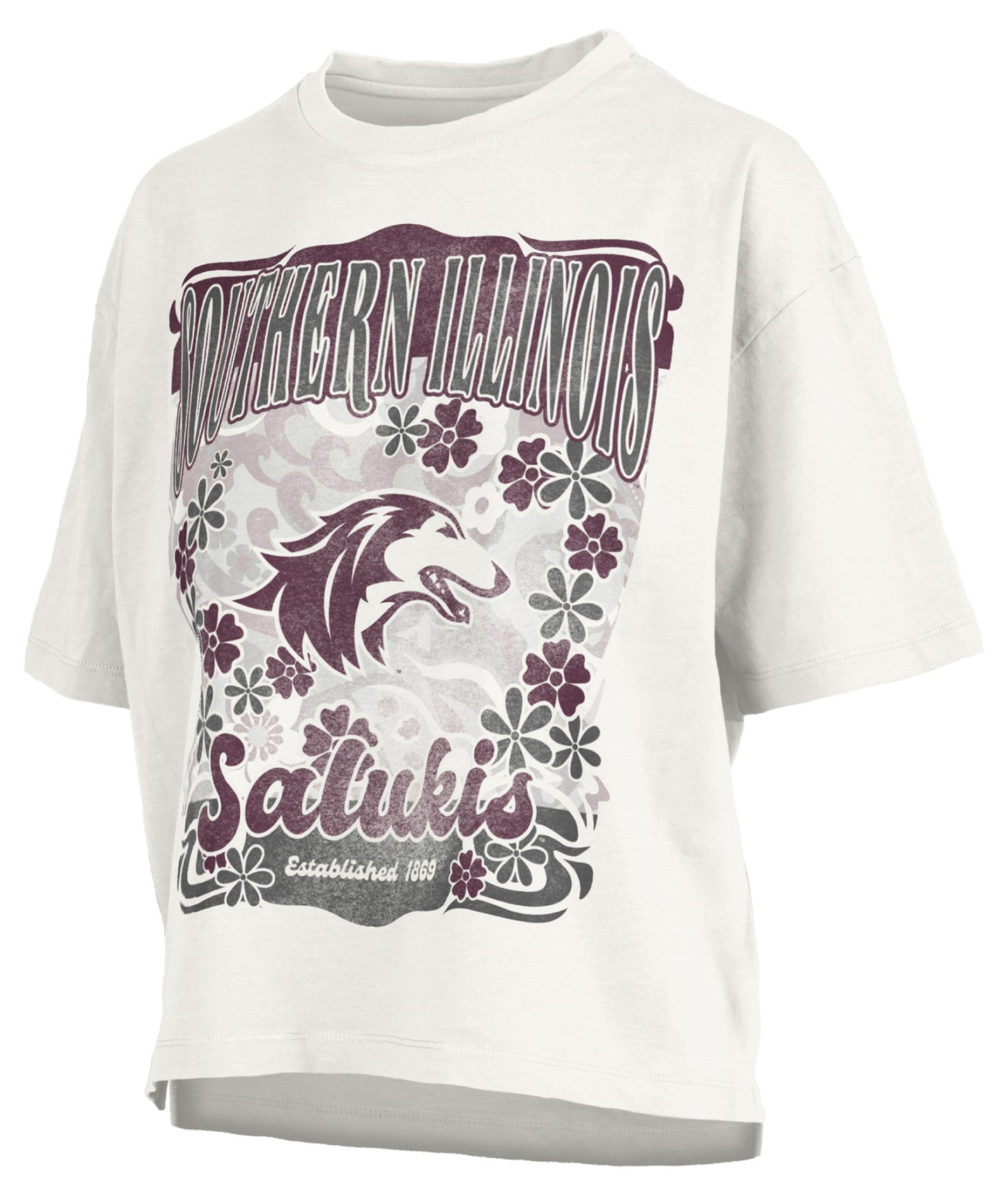 Pressbox Women's Southern Illinois Salukis White Marley T-Shirt