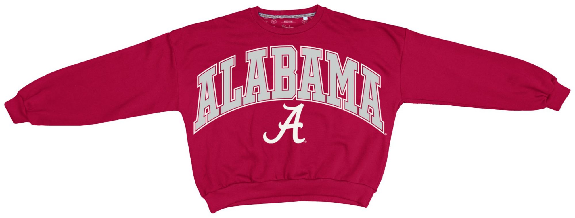 Pressbox Women's Alabama Crimson Tide Crimson Janise Crewneck Sweatshirt