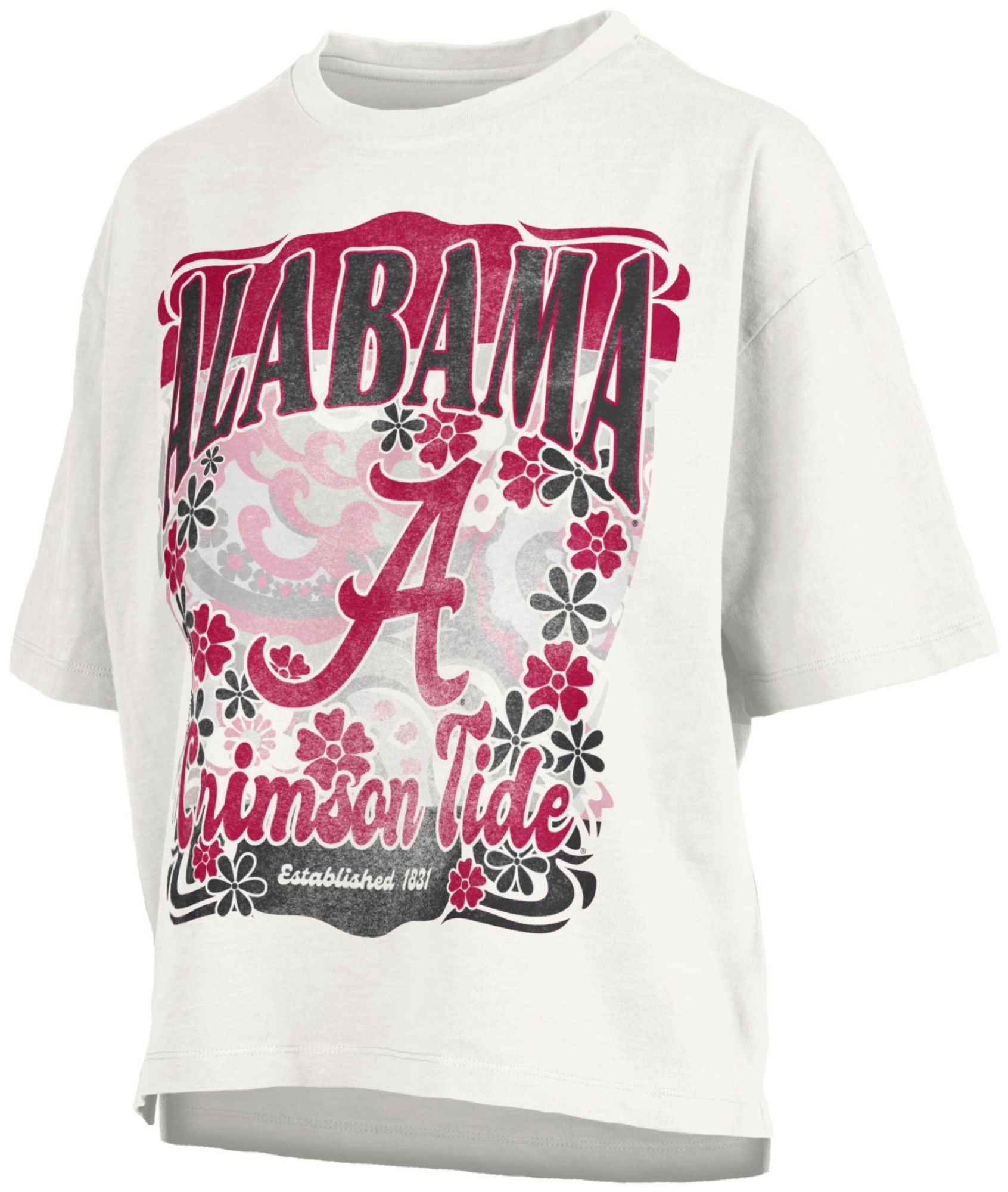 Pressbox Women's Alabama Crimson Tide White Marley T-Shirt
