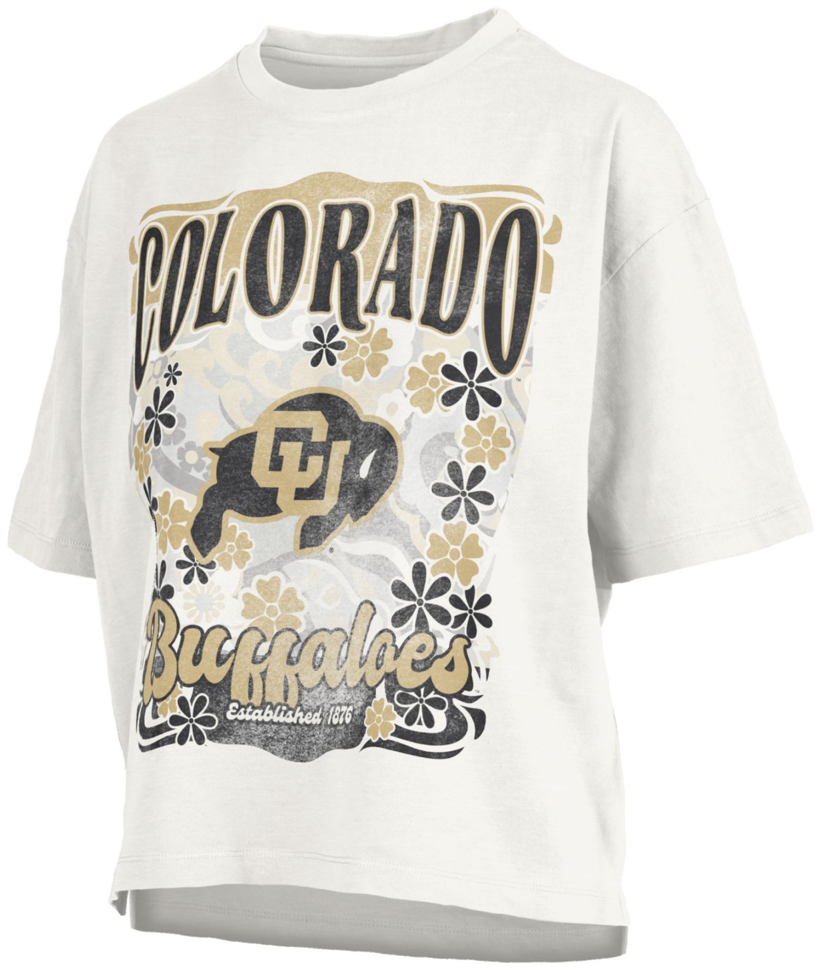 Pressbox Women's Colorado Buffaloes White Marley T-Shirt