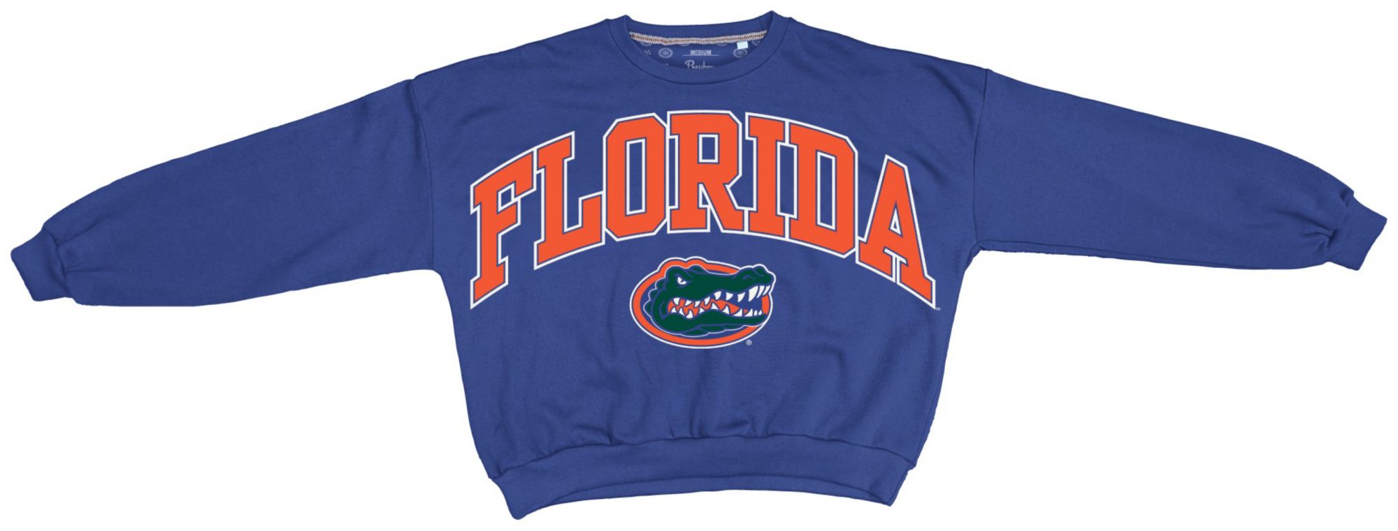 Pressbox Women's Florida Gators Royal Janise Crewneck Sweatshirt