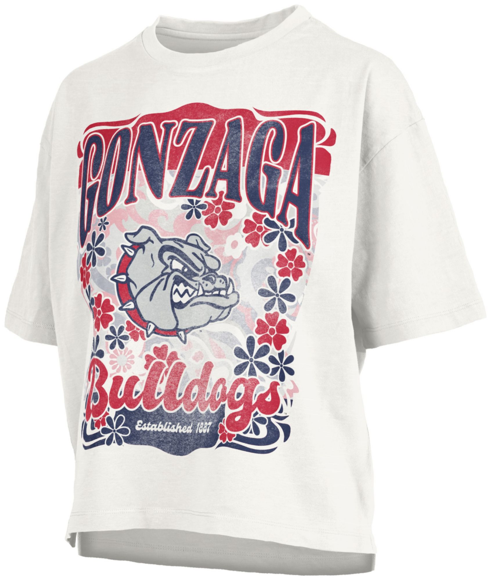 Pressbox Women's Gonzaga Bulldogs White Marley T-Shirt