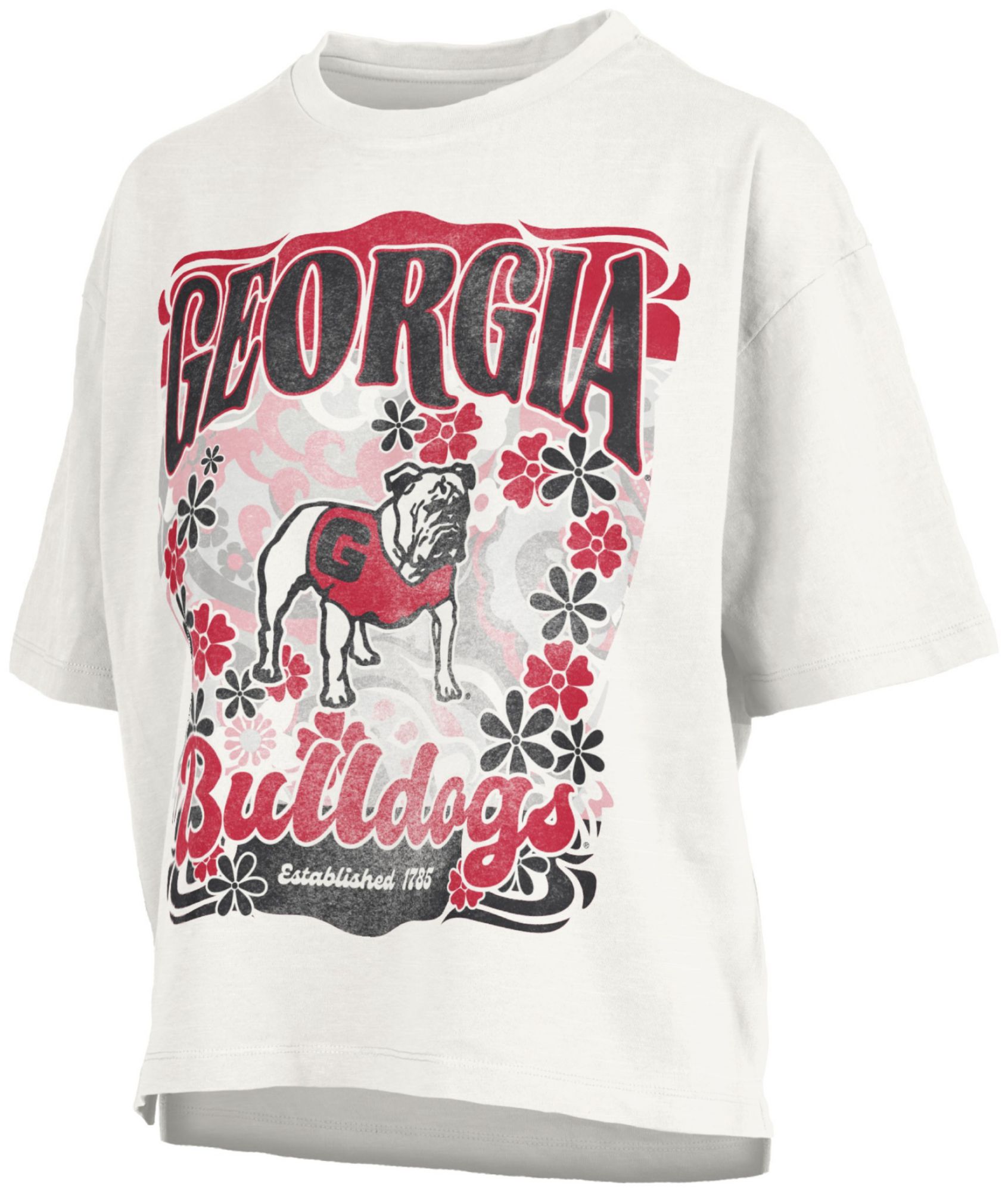 Pressbox Women's Georgia Bulldogs White Marley T-Shirt