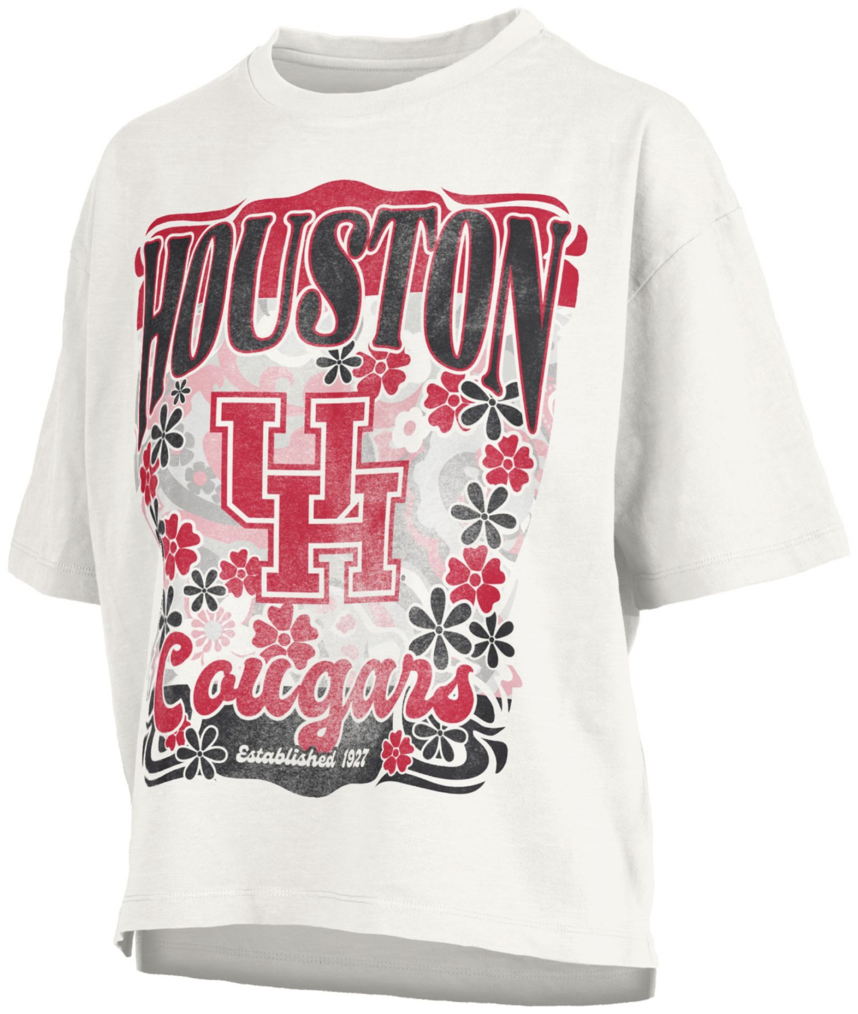 Pressbox Women's Houston Cougars White Marley T-Shirt