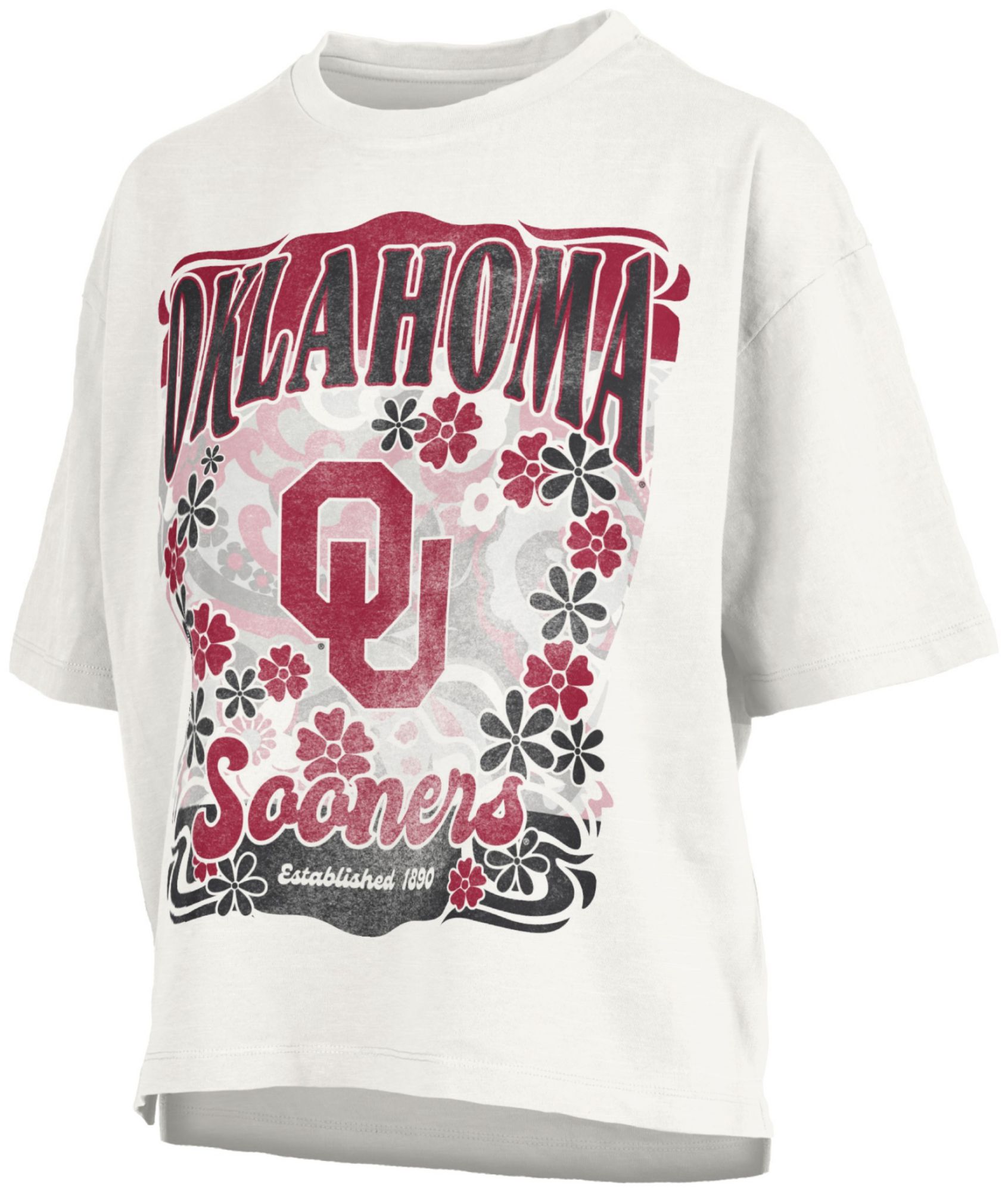 Pressbox Women's Oklahoma Sooners White Marley T-Shirt
