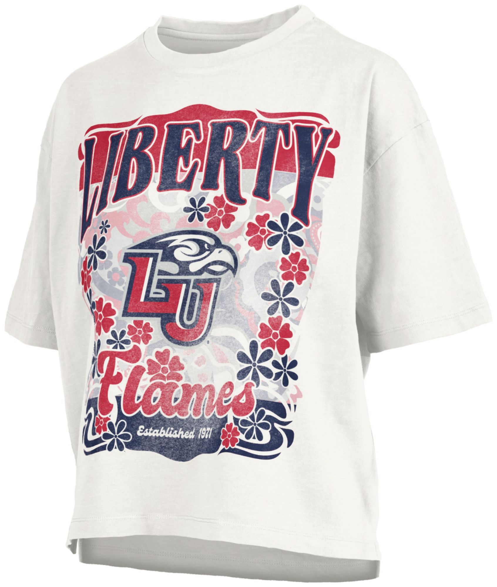 Pressbox Women's Liberty Flames White Marley T-Shirt