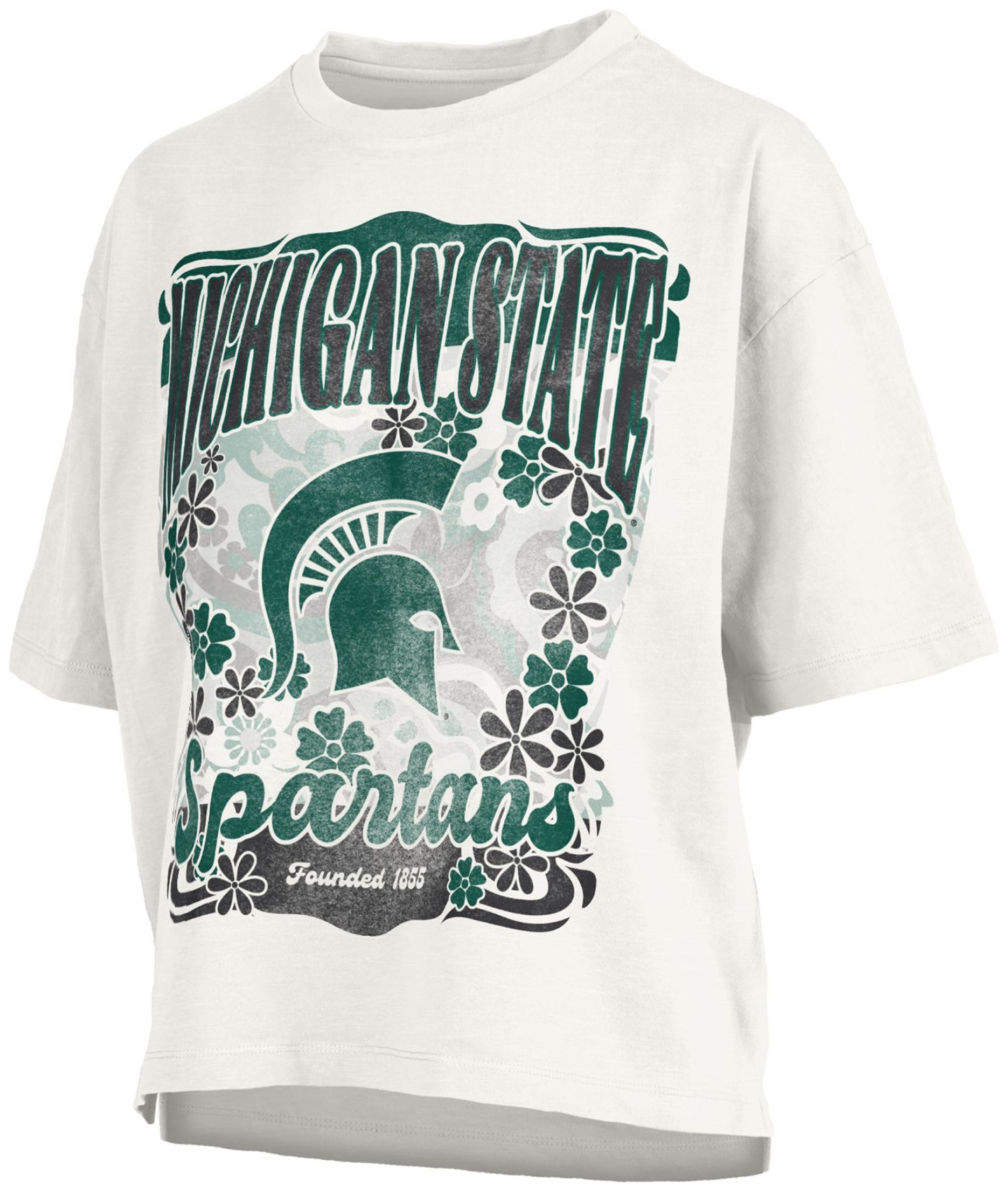 Pressbox Women's Michigan State Spartans White Marley T-Shirt