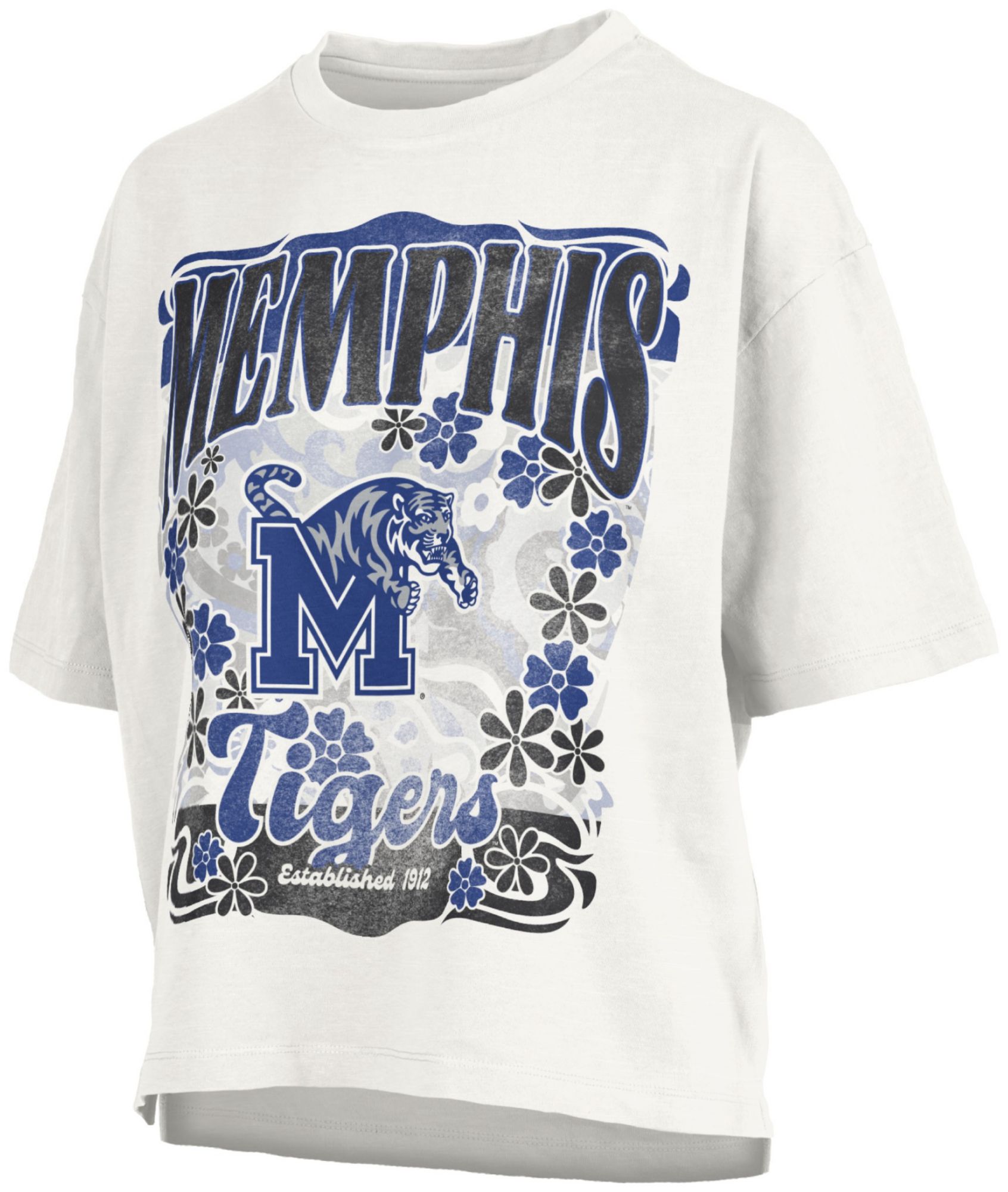 Pressbox Women's Memphis Tigers White Marley T-Shirt
