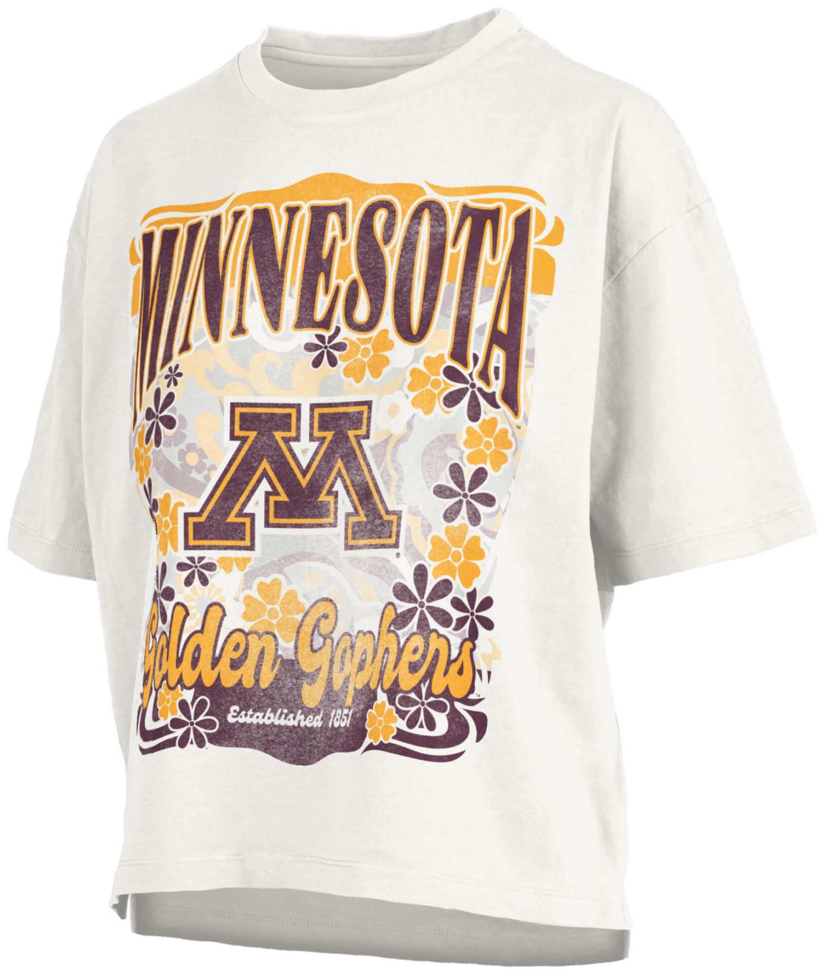 Pressbox Women's Minnesota Golden Gophers White Marley T-Shirt