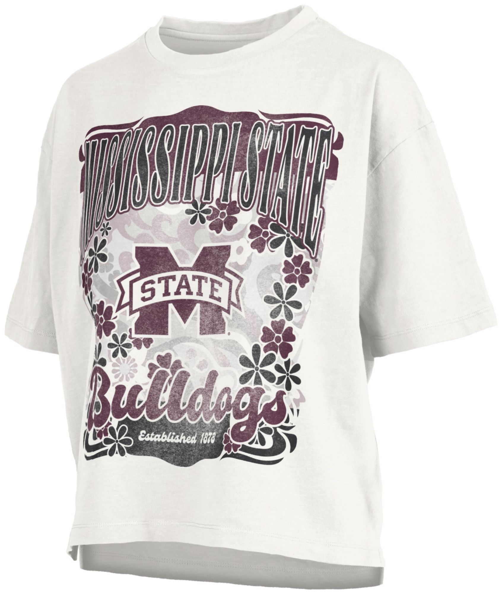 Pressbox Women's Mississippi State Bulldogs White Marley T-Shirt