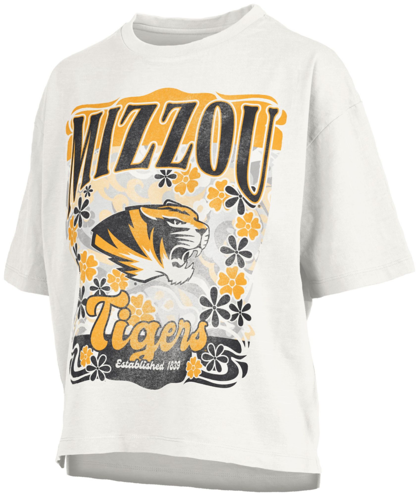Pressbox Women's Missouri Tigers White Marley T-Shirt