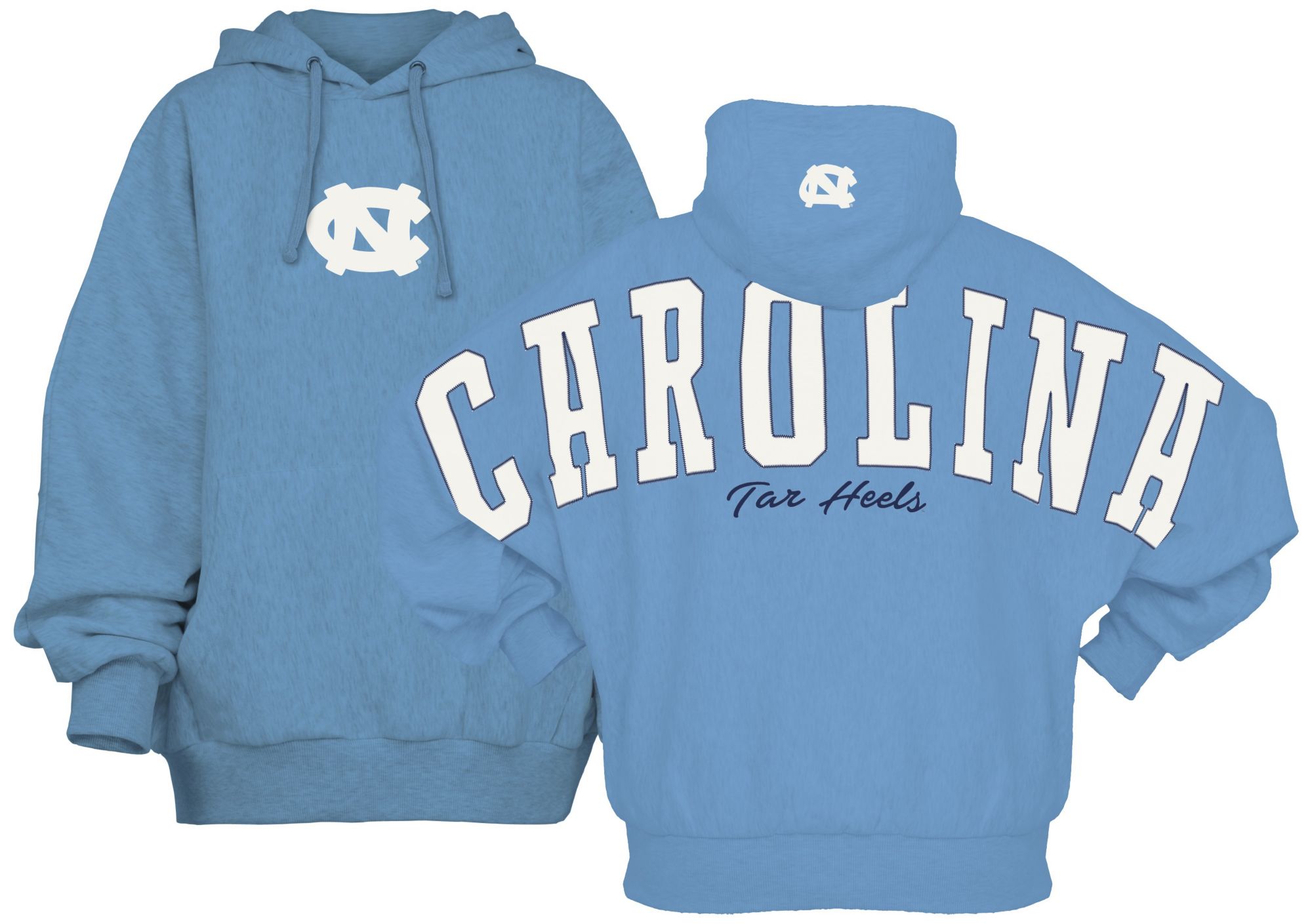 Pressbox Women's North Carolina Tar Heels Light Blue Belvedere Hoodie