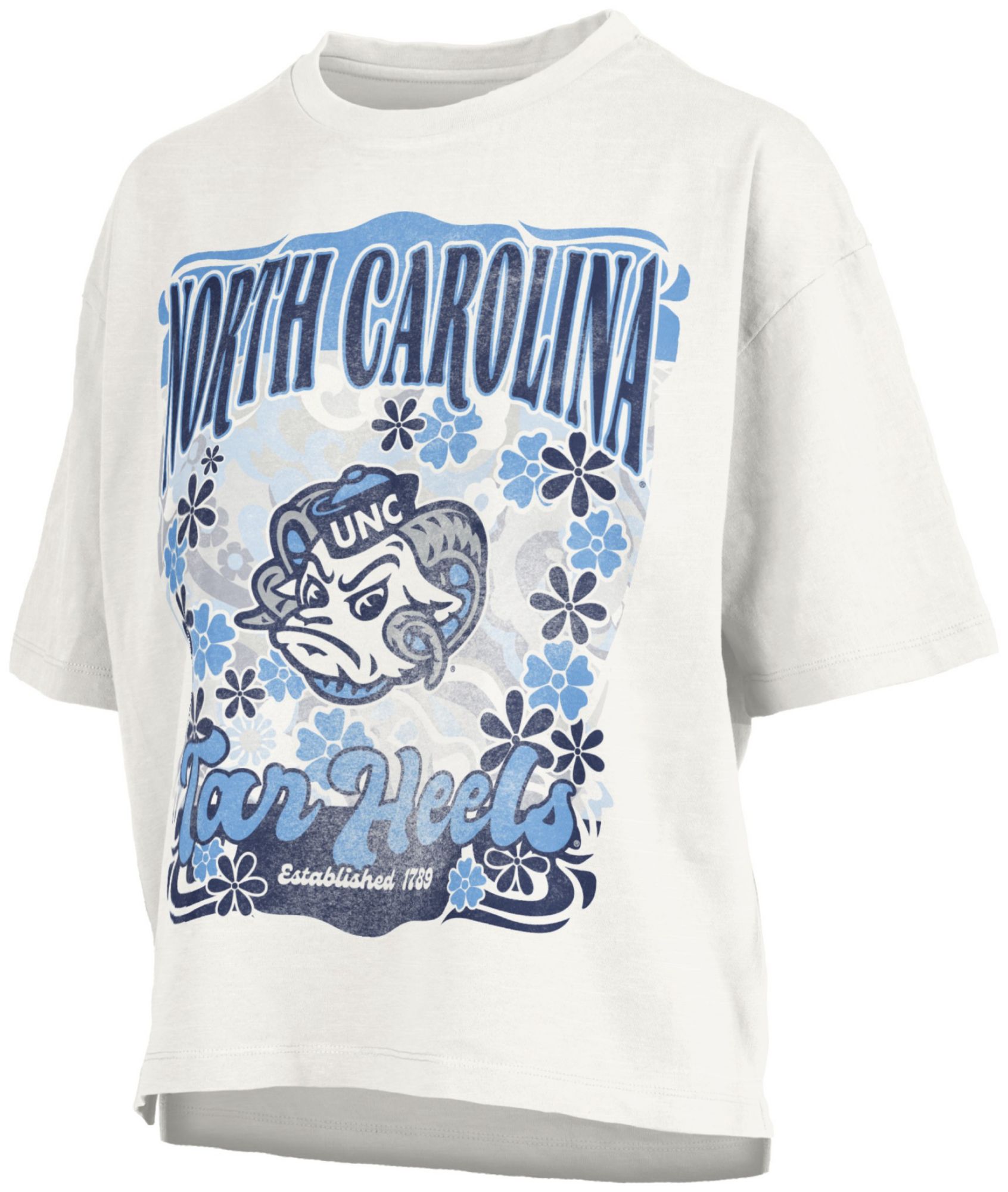 Pressbox Women's North Carolina Tar Heels White Marley T-Shirt